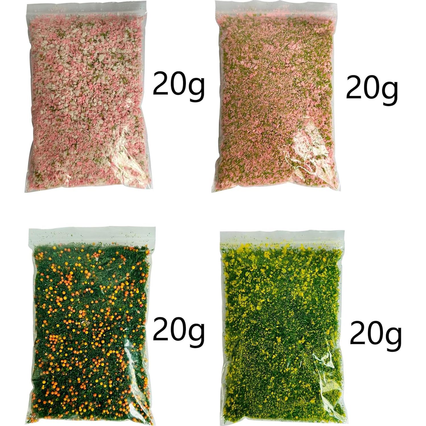 Kit de Árboles Miniatura Cayway 4 Colores para Diorama 20g