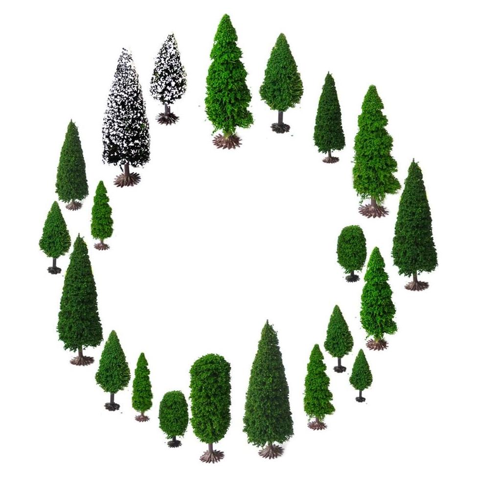Árbol Falso Pequeño OrgMemory 19pcs 5-15 cm para Diorama