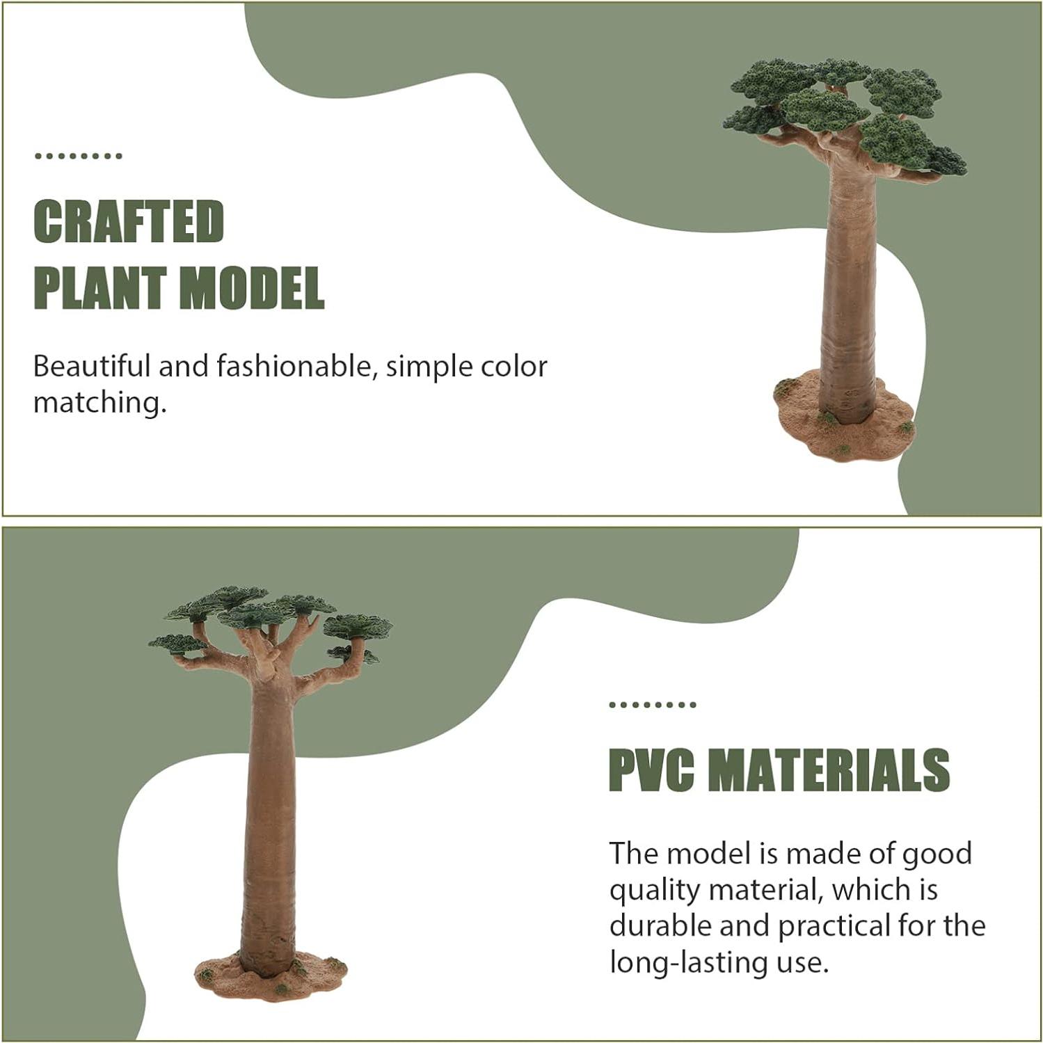 Modelo de Árbol Artificial Baobab VOSAREA 16x10.5cm Decoración