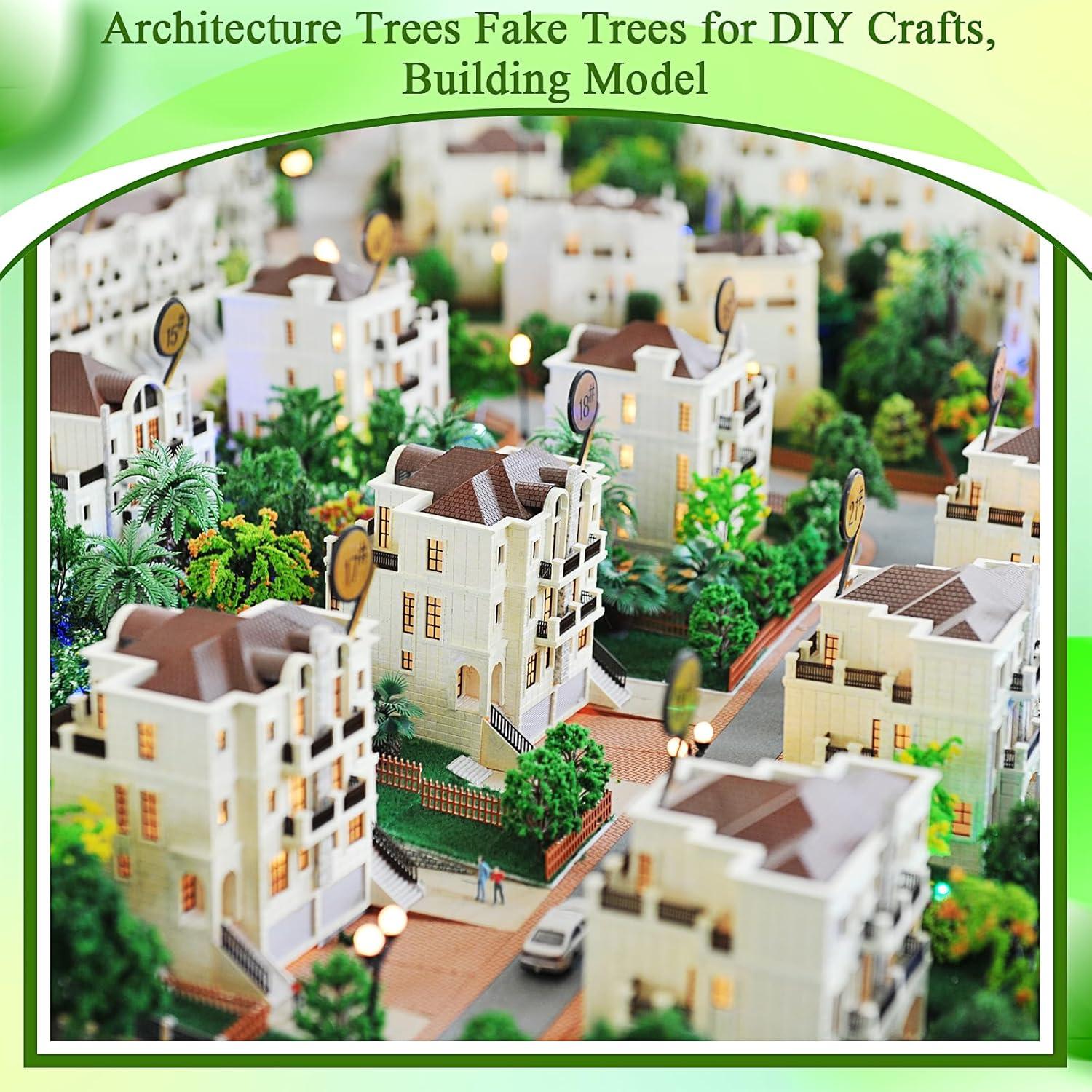 28 Piezas Mini Árboles Falsos Canlierr para Diorama Otoñal