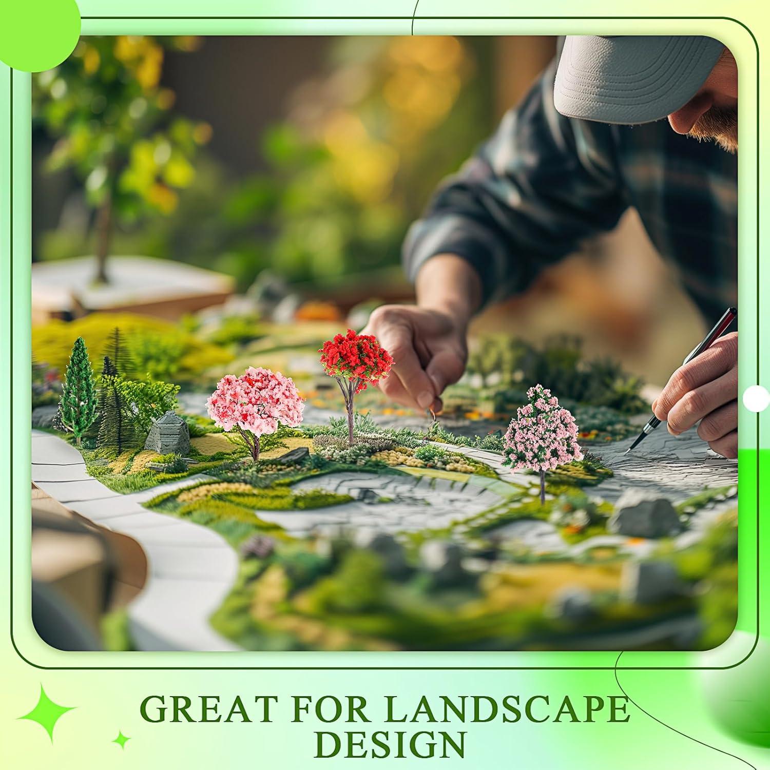 28 Piezas Mini Árboles Falsos Canlierr para Diorama Otoñal