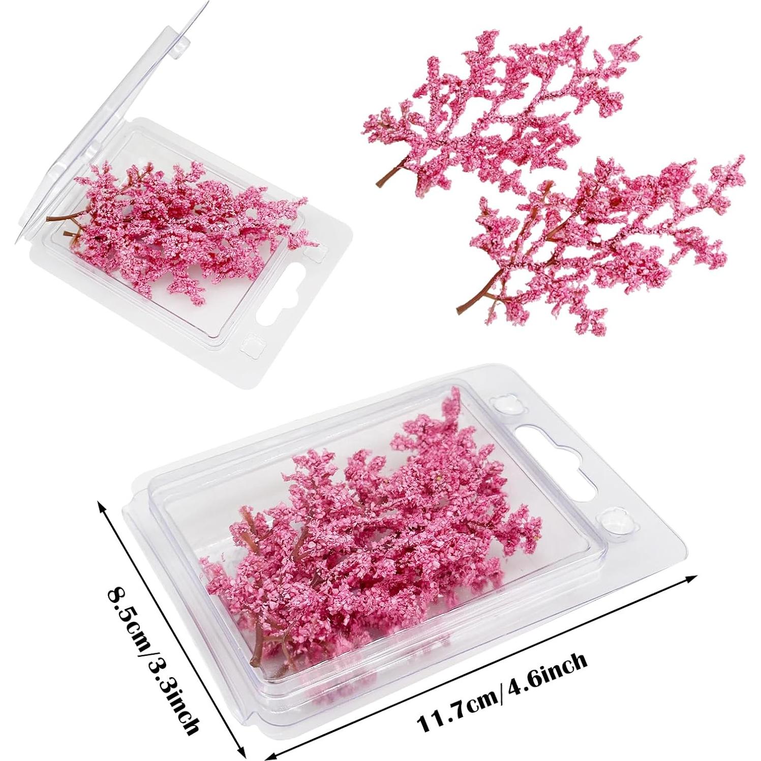 Cayway Mini Árboles Rosa para Dioramas y Ferrocarriles