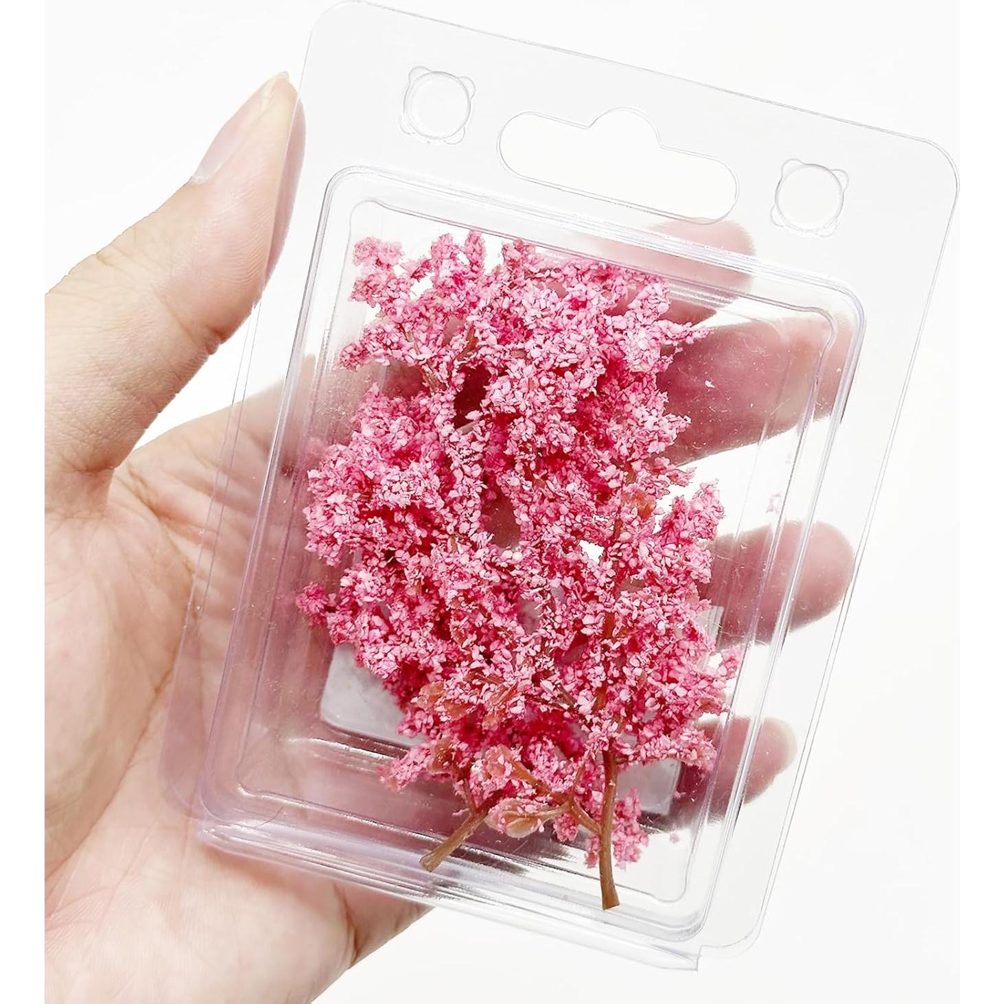 Cayway Mini Árboles Rosa para Dioramas y Ferrocarriles