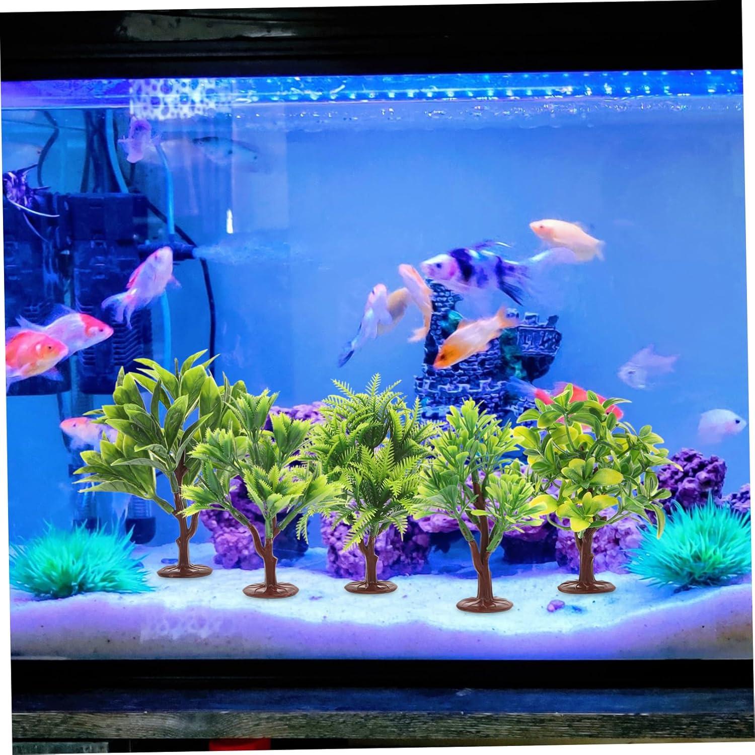 10 Mini Árboles de Plástico NUOBESTY para Decoración