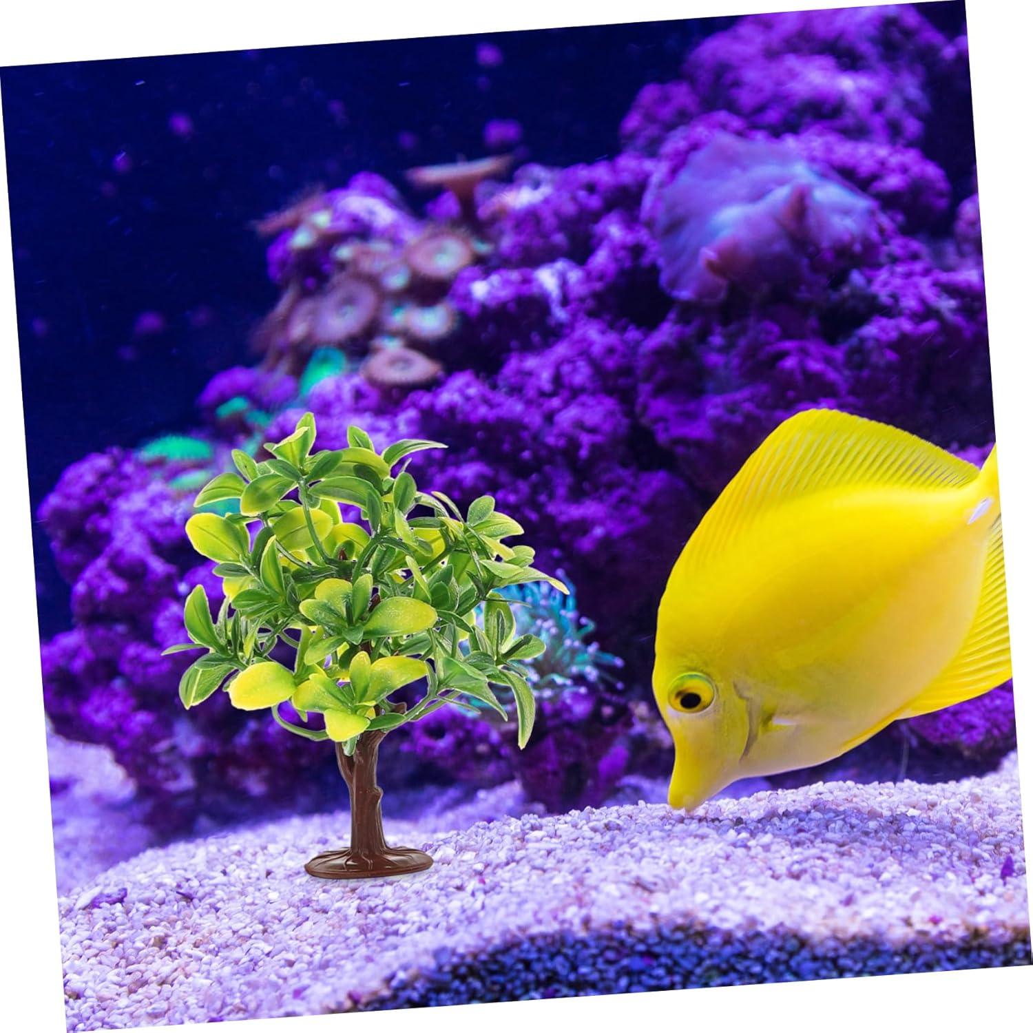 10 Mini Árboles de Plástico NUOBESTY para Decoración