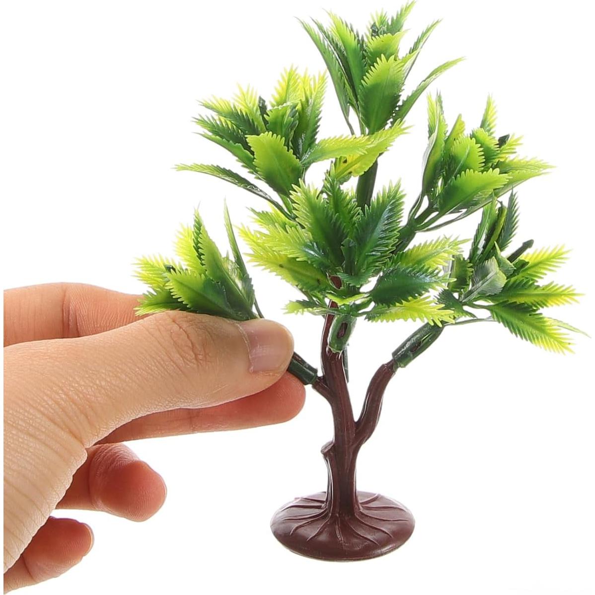 10 Mini Árboles de Plástico NUOBESTY para Decoración