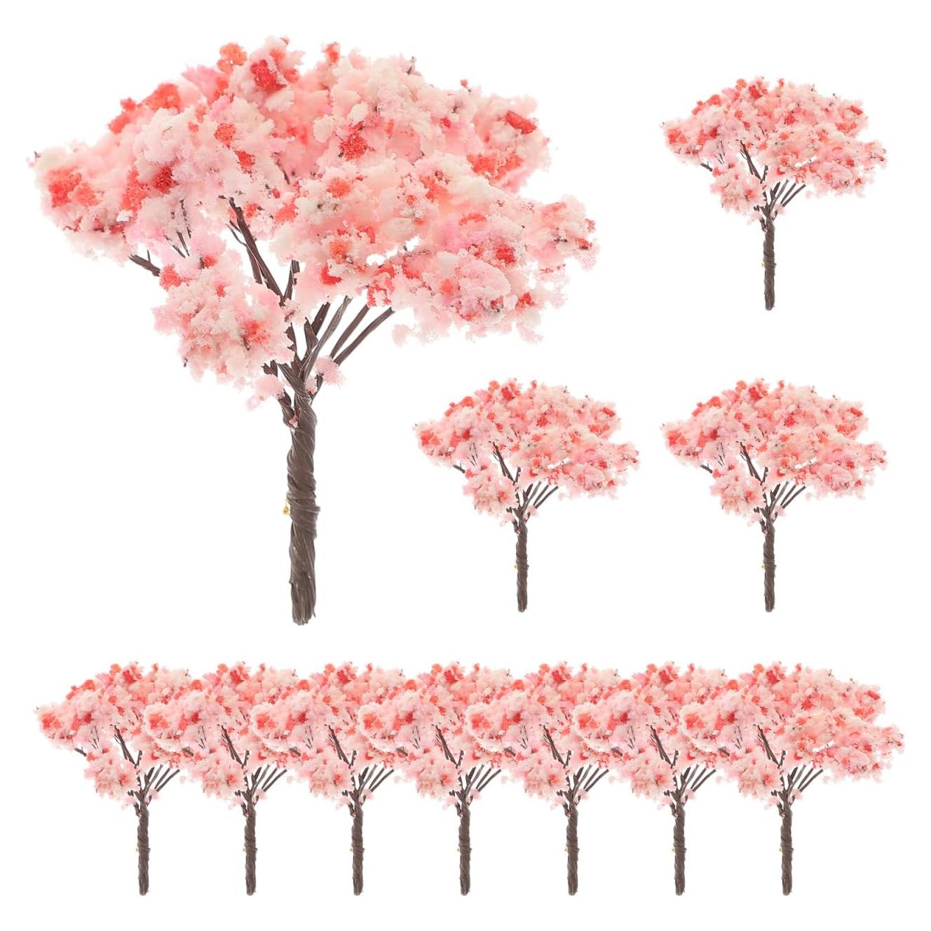 Happyyami 12pcs Árboles de Cerezo Rosa para Decoración