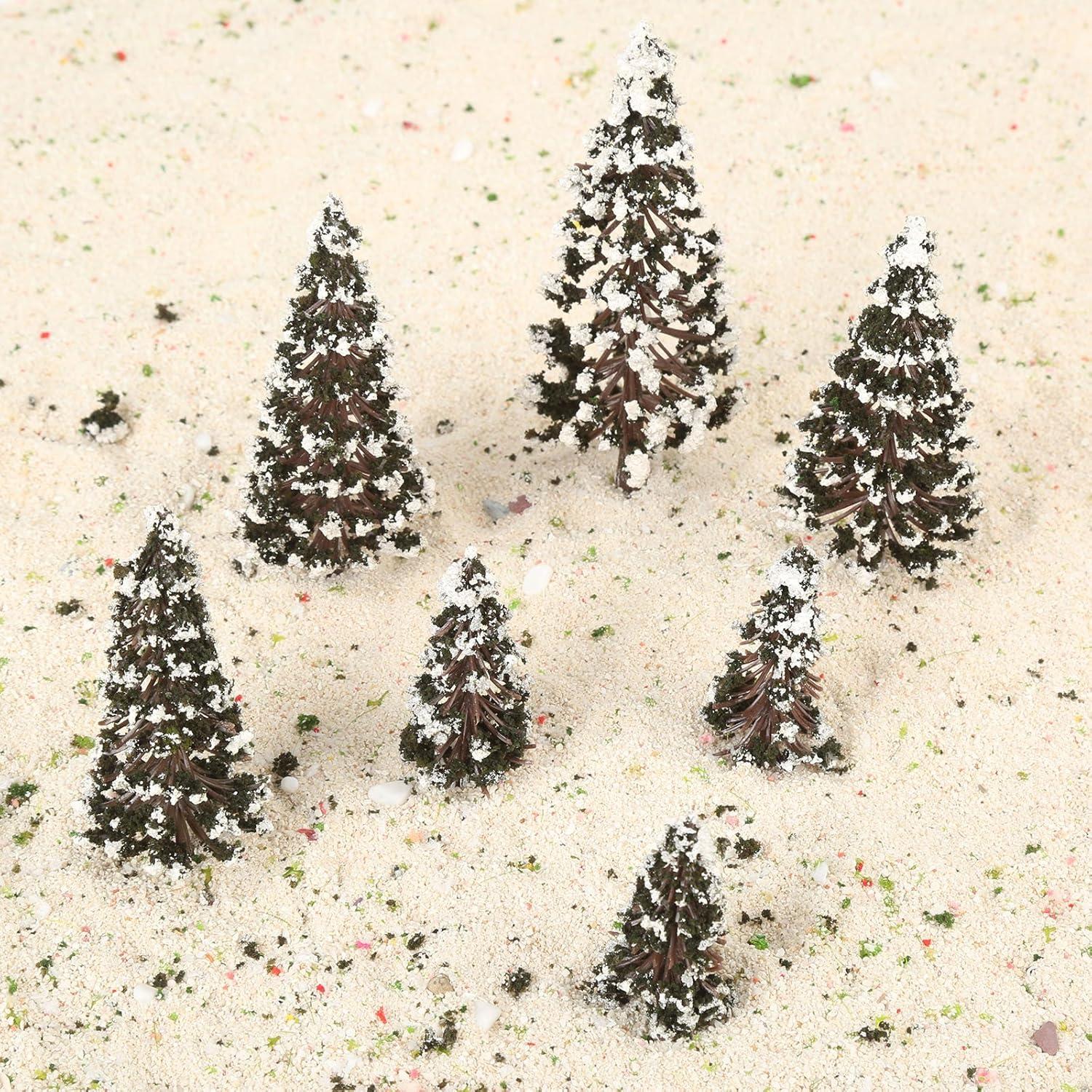 Yetaha 16PCS Árboles de Modelo Cedro para Diorama 6-12cm