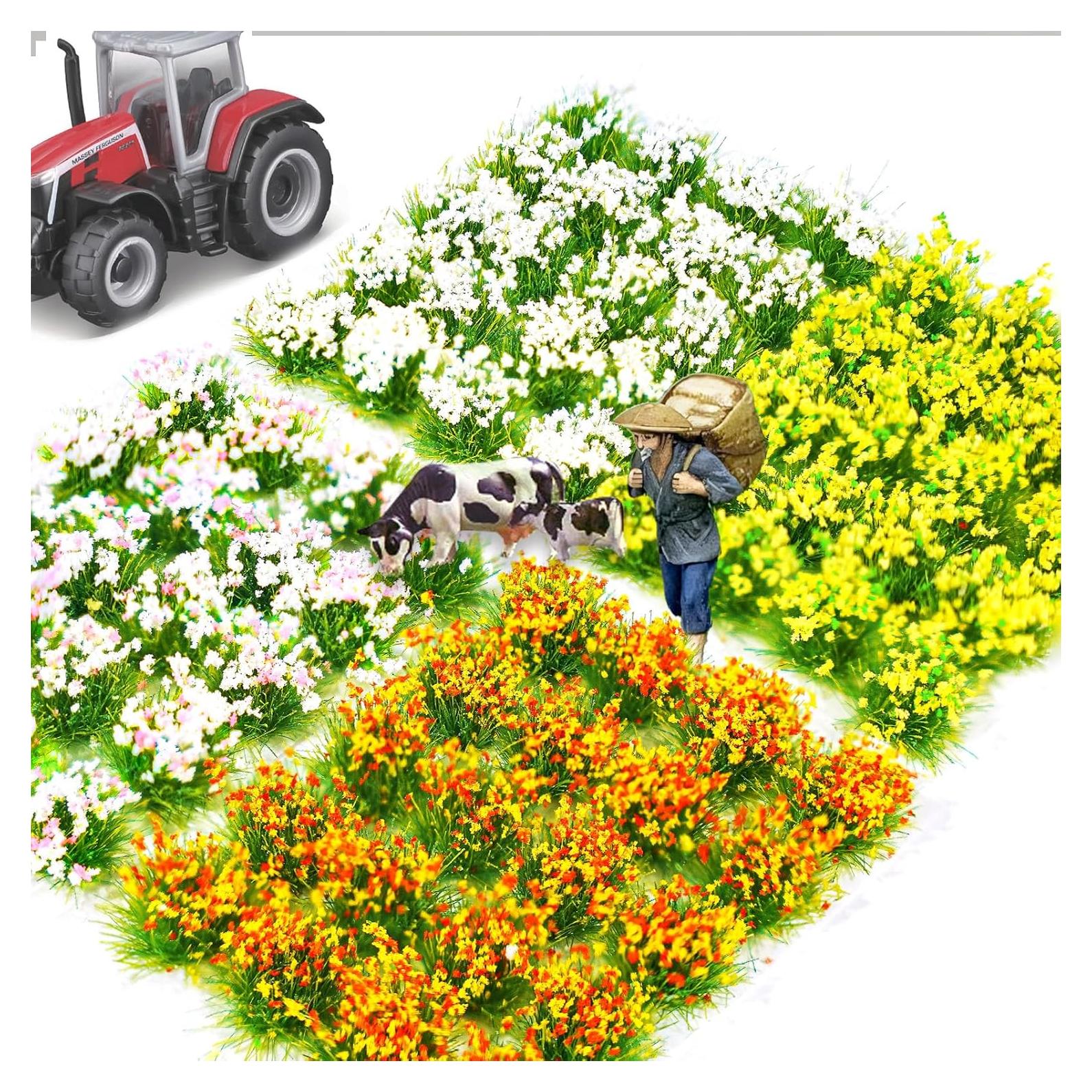 80 Pcs Flores Miniatura Autoadhesivas Warmtree para Diorama