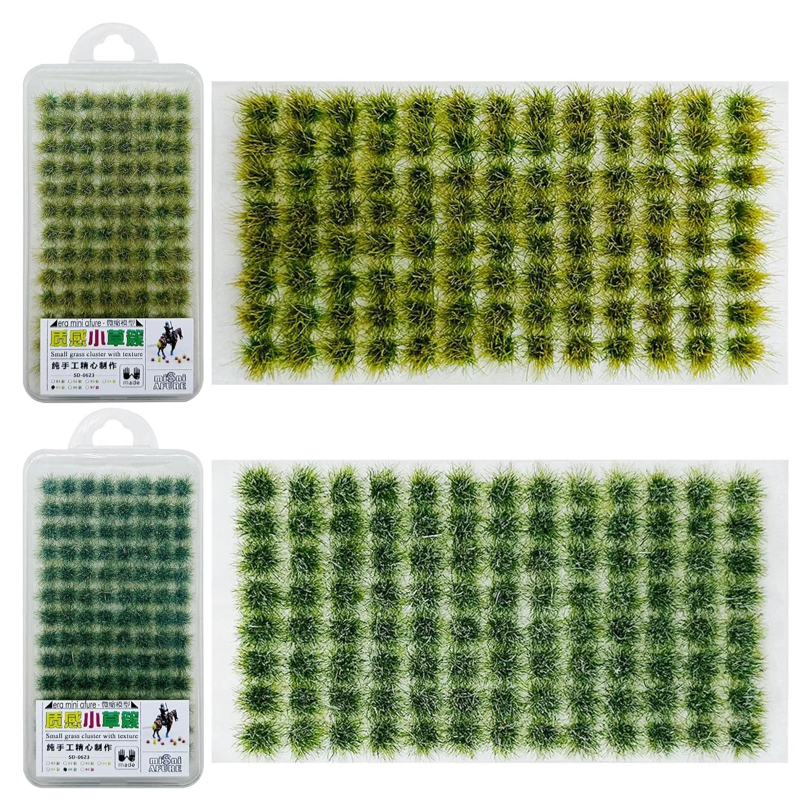 208 PCS Hierba Estática Attuslla para Modelos de Paisaje