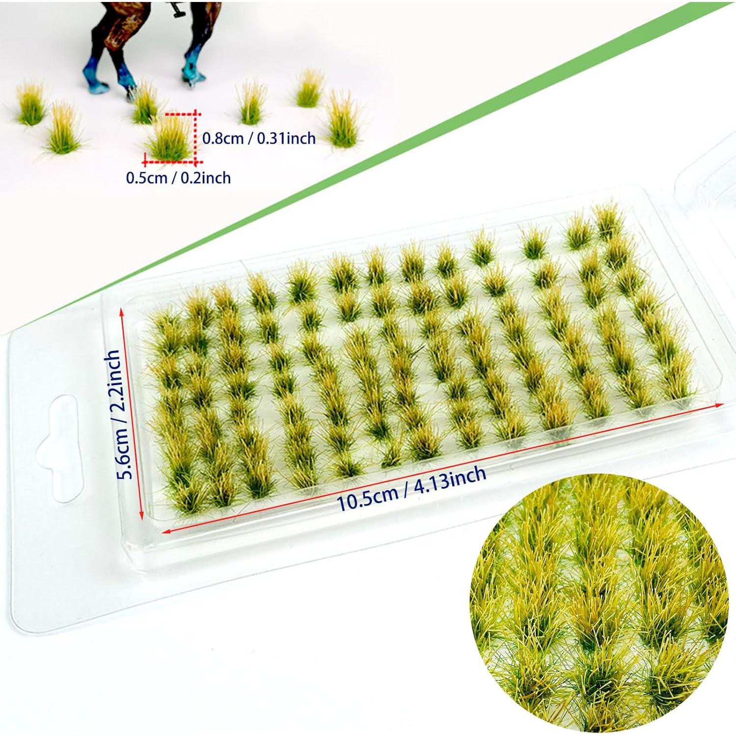 208 PCS Hierba Estática Attuslla para Modelos de Paisaje