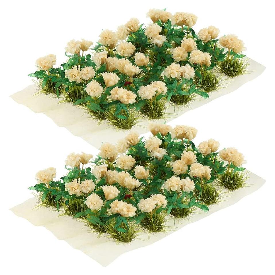 Yetaha 40 Clústeres de Flores Gardenia Blancas Hechas a Mano