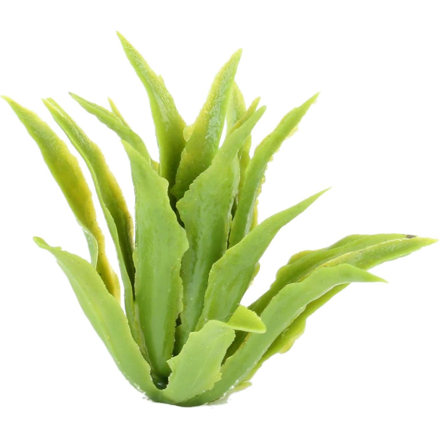 Yetaha 50pcs Plantas Artificiales Verdes 3.3cm para Diorama