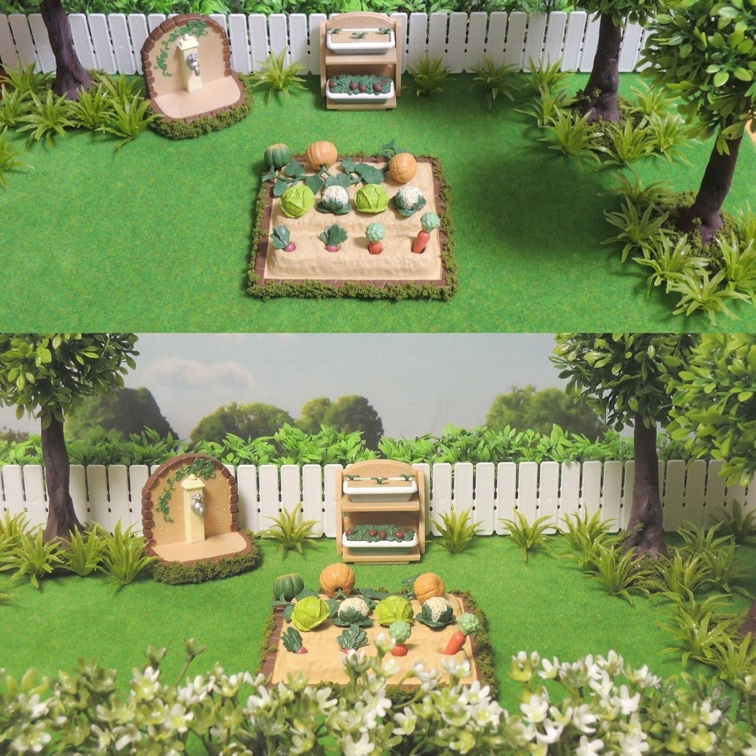 Yetaha 50pcs Plantas Artificiales Verdes 3.3cm para Diorama