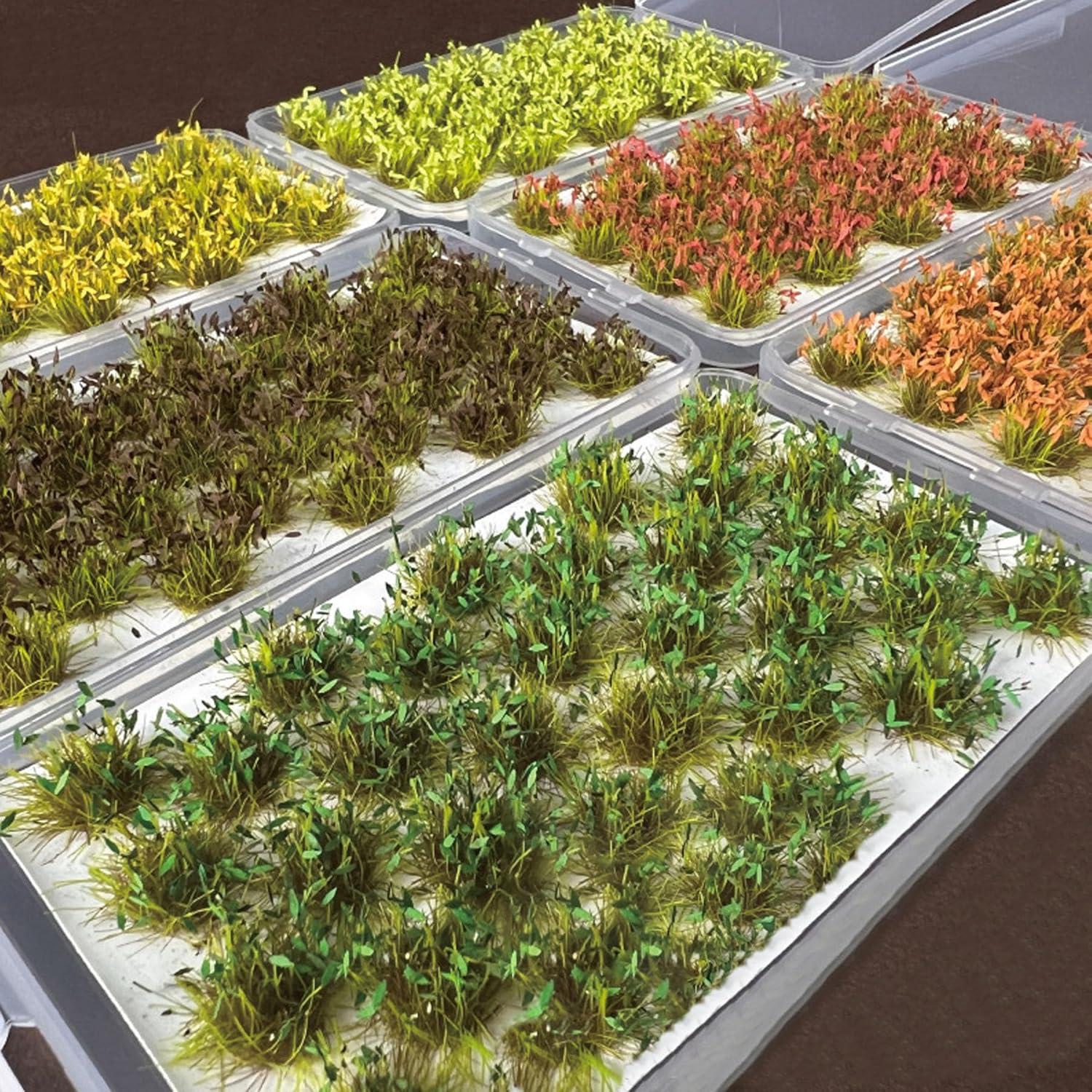 Woohome 32 Tufts de Hierba Estática Verde para Modelos