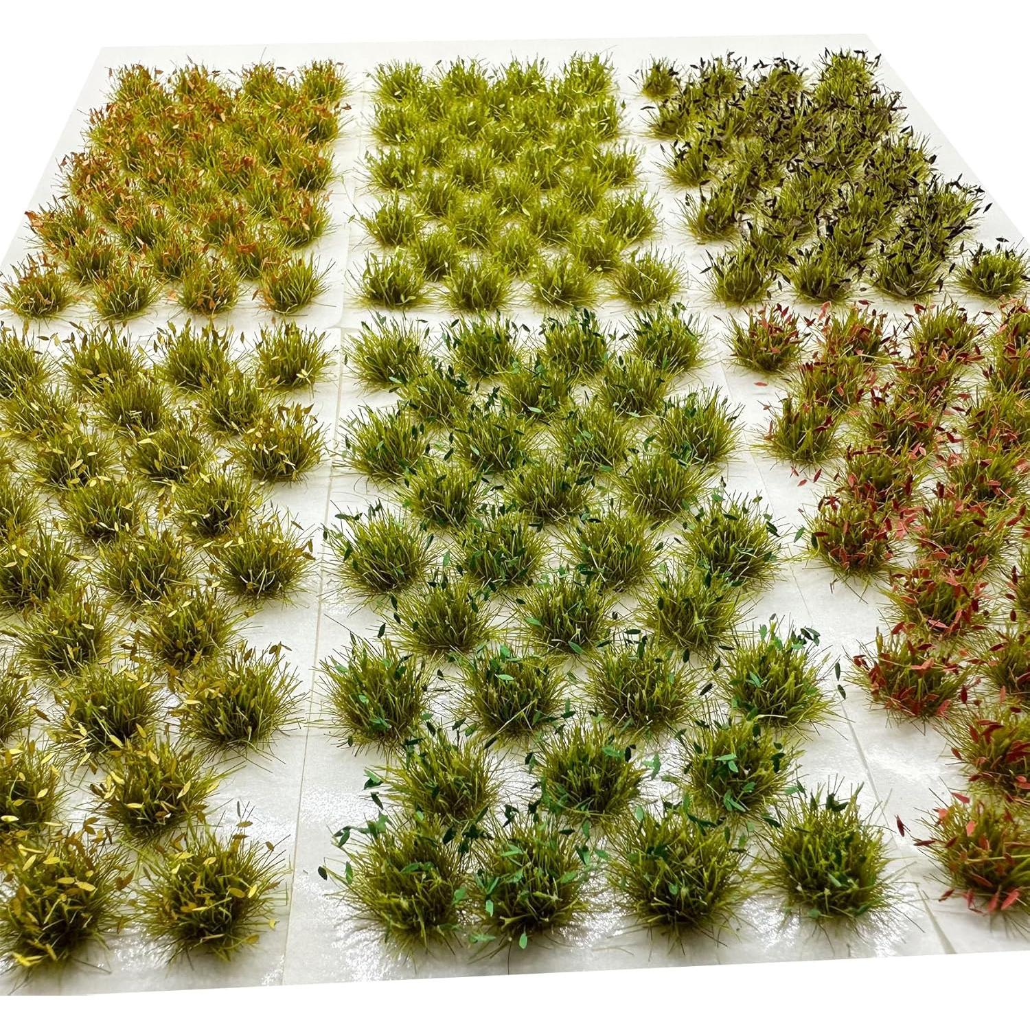 Woohome 32 Tufts de Hierba Estática Verde para Modelos