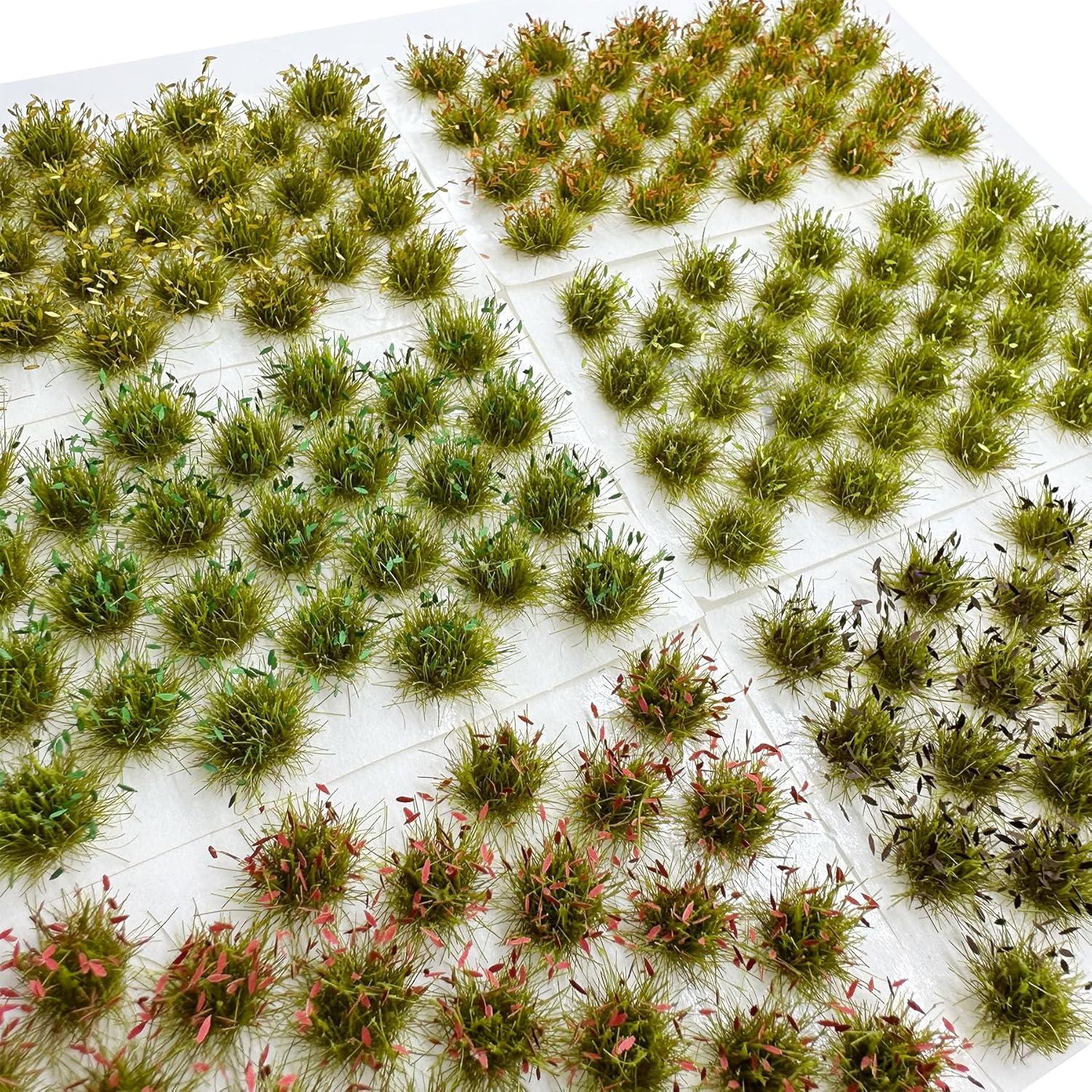 Woohome 32 Tufts de Hierba Estática Verde para Modelos