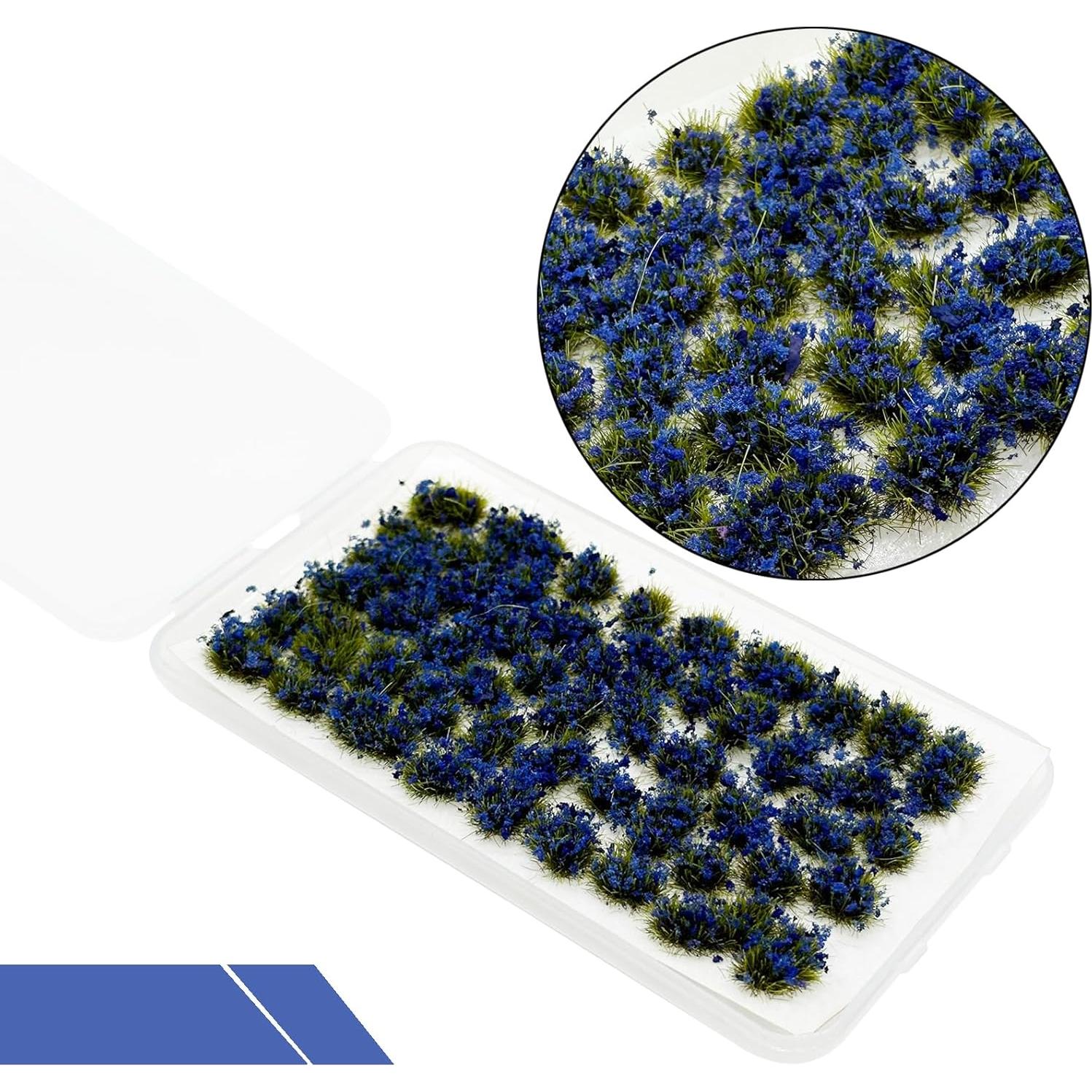 Tufts de Hierba Estática Attuslla 106 Piezas Azul Amarillo