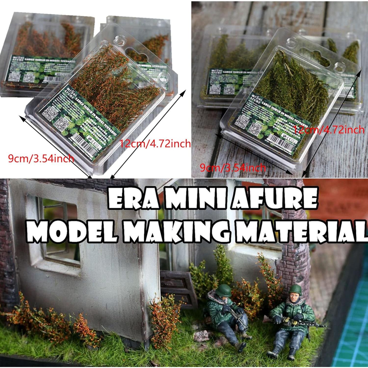 Cayway 2 Paquete Arbustos Miniatura Ecológicos 10cm Verde y Rojo