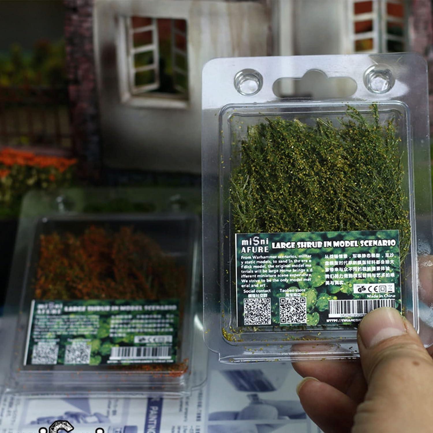 Cayway 2 Paquete Arbustos Miniatura Ecológicos 10cm Verde y Rojo