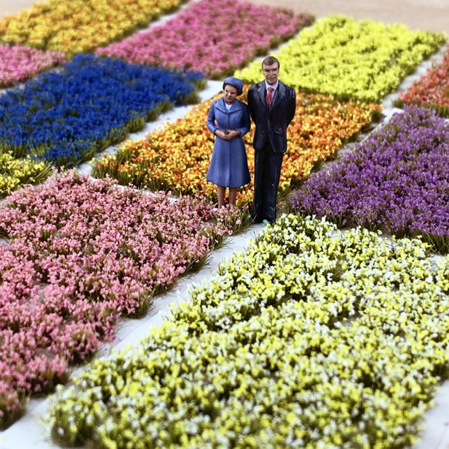 Mezcla de Flores Estáticas Miniatura Attuslla 53 PCS
