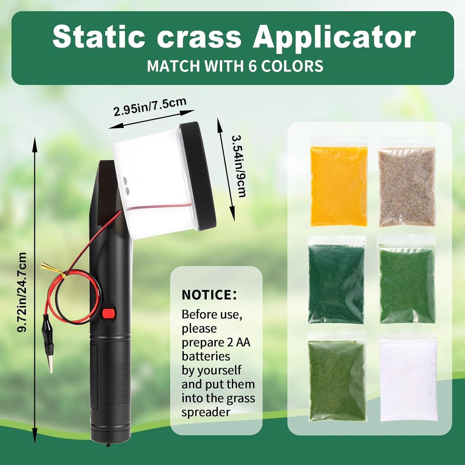 Kit Aplicador Hierba Estática Spriplant 6 Colores 0.32 kg