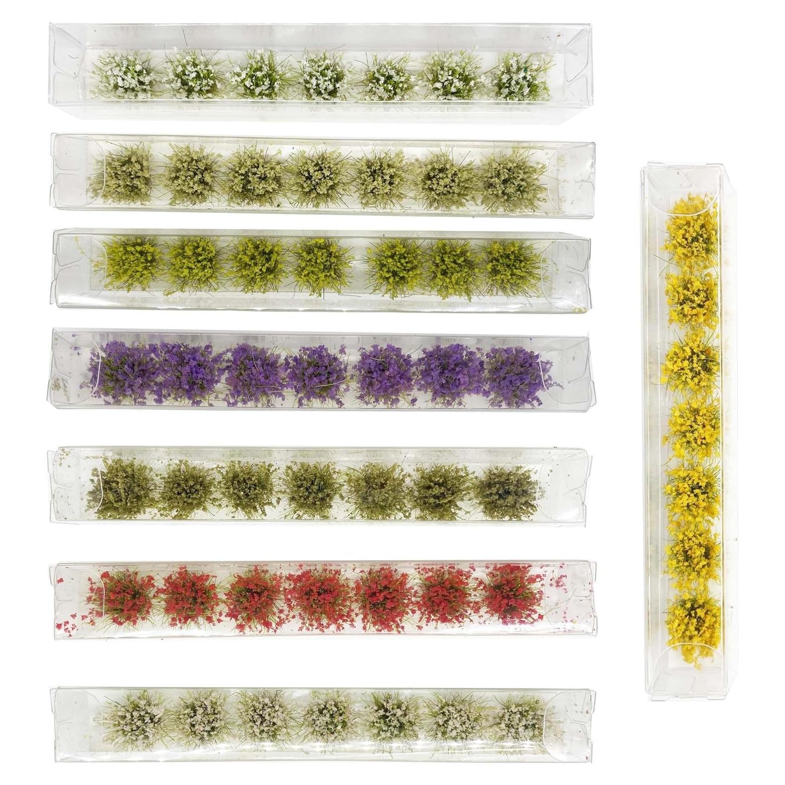 56 PCS Tufts de Hierba Estática Attuslla para Diorama