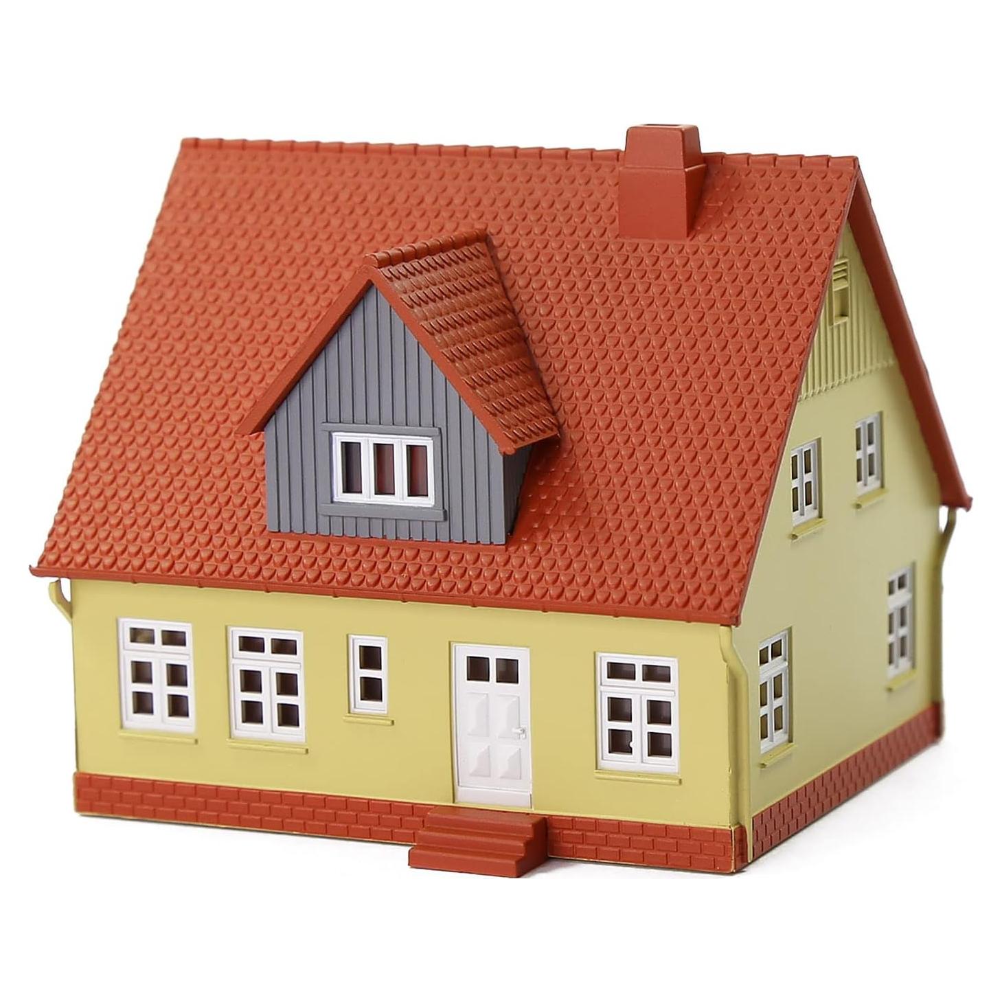 Casa modelo de pueblo escala N JZN02Br 5,51x4,80x5 cm