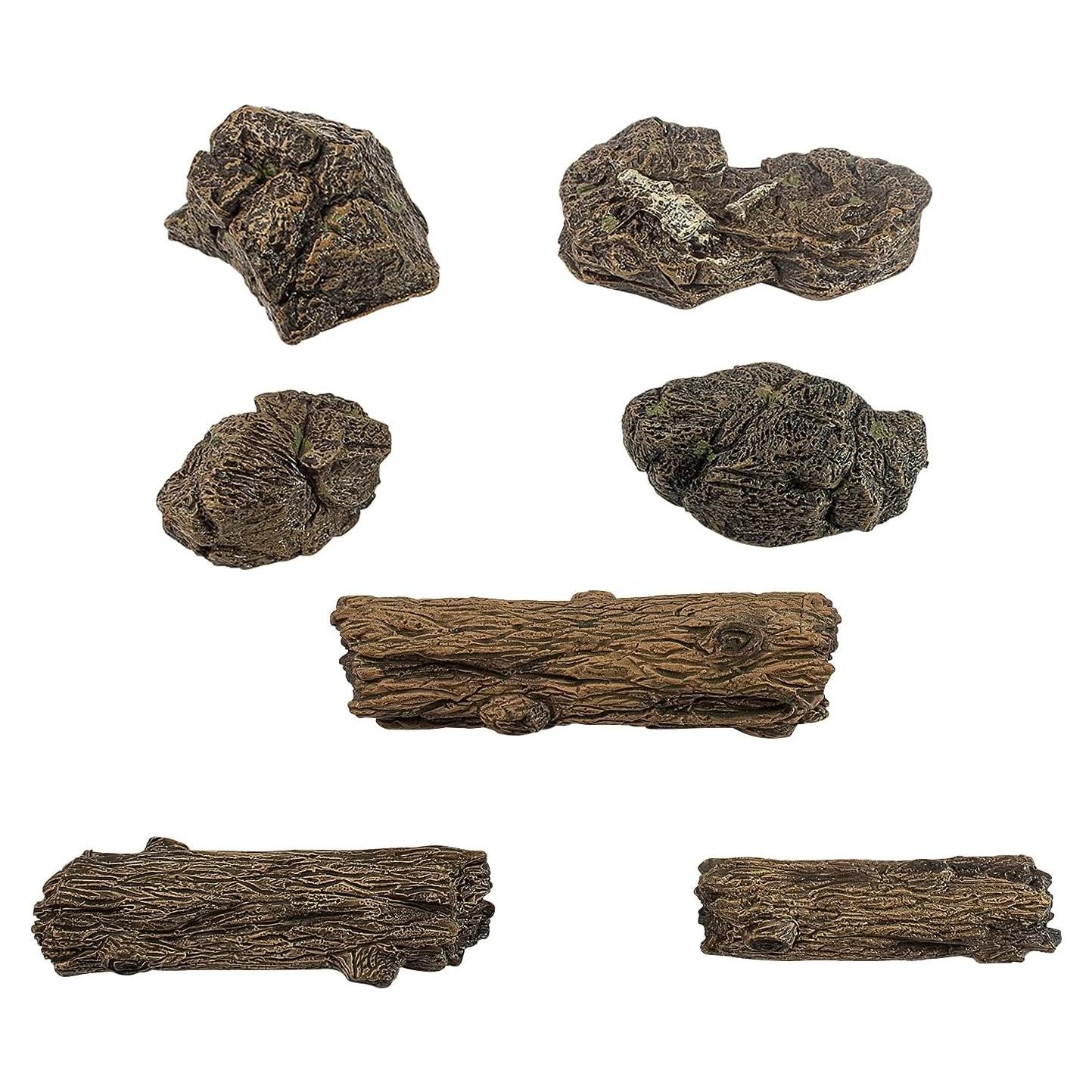 Tocones Artificiales Warmtree Miniatura Jardín 7 Piezas