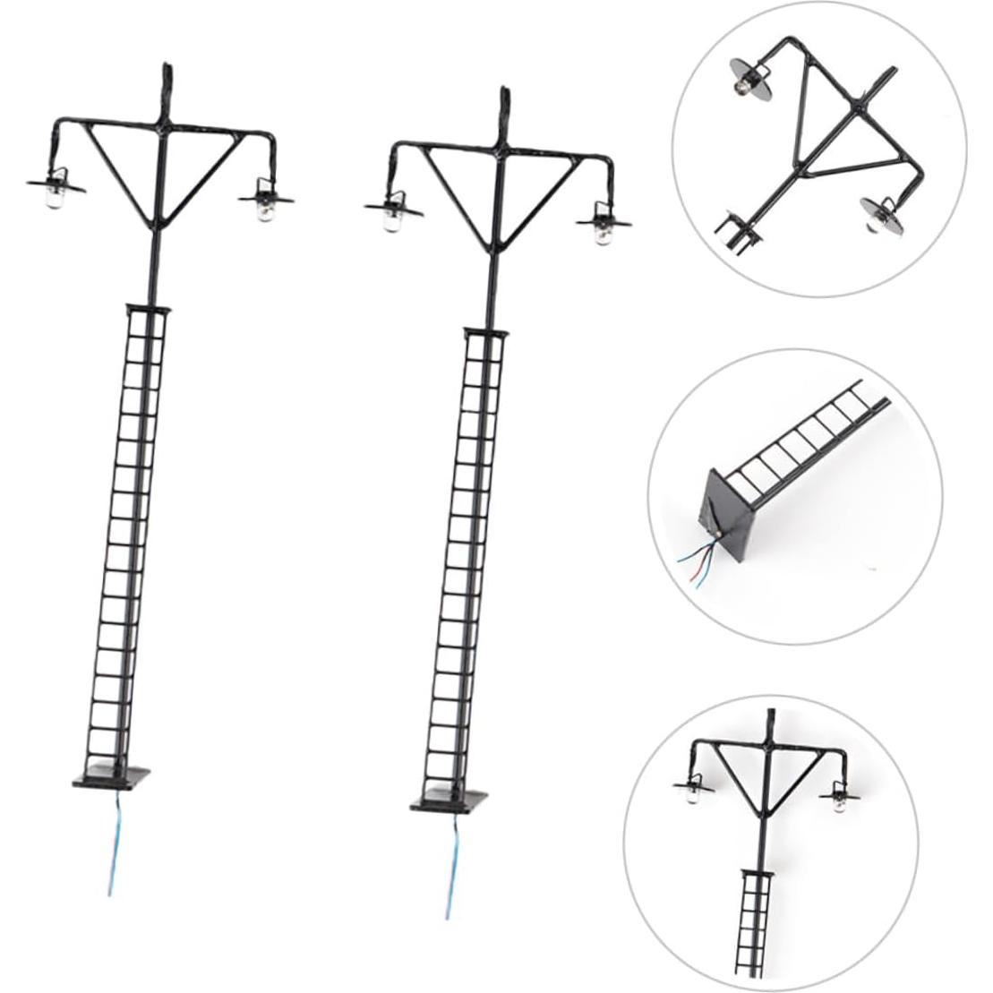 Mini Lámparas de Ferrocarril STOBOK 2 Pcs 12x4.5 cm