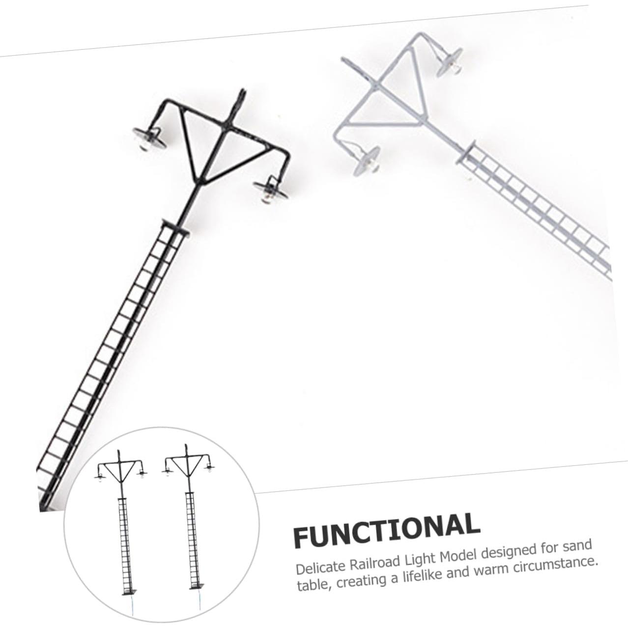 Mini Lámparas de Ferrocarril STOBOK 2 Pcs 12x4.5 cm