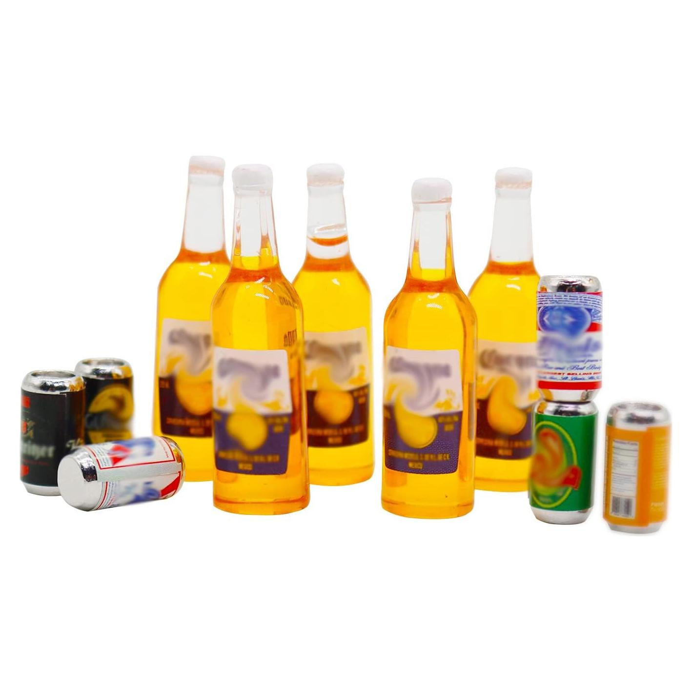 Botellas de Cerveza Miniatura Hiawbon 11 Piezas 1:12