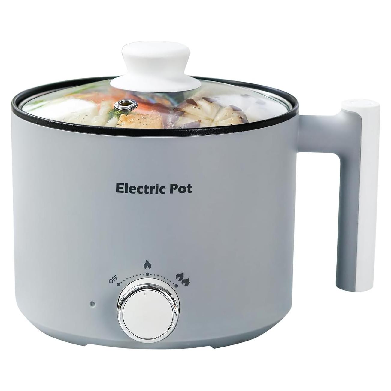 Olla Eléctrica YOOLYQI 1.5L Multifuncional Antiadherente