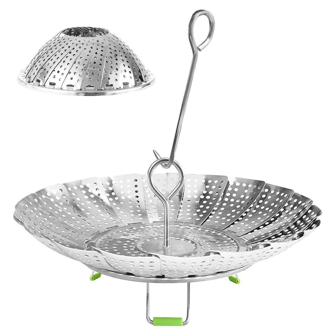 Cesta de Vapor KZNXCVI Acero Inoxidable 24 cm Ajustable