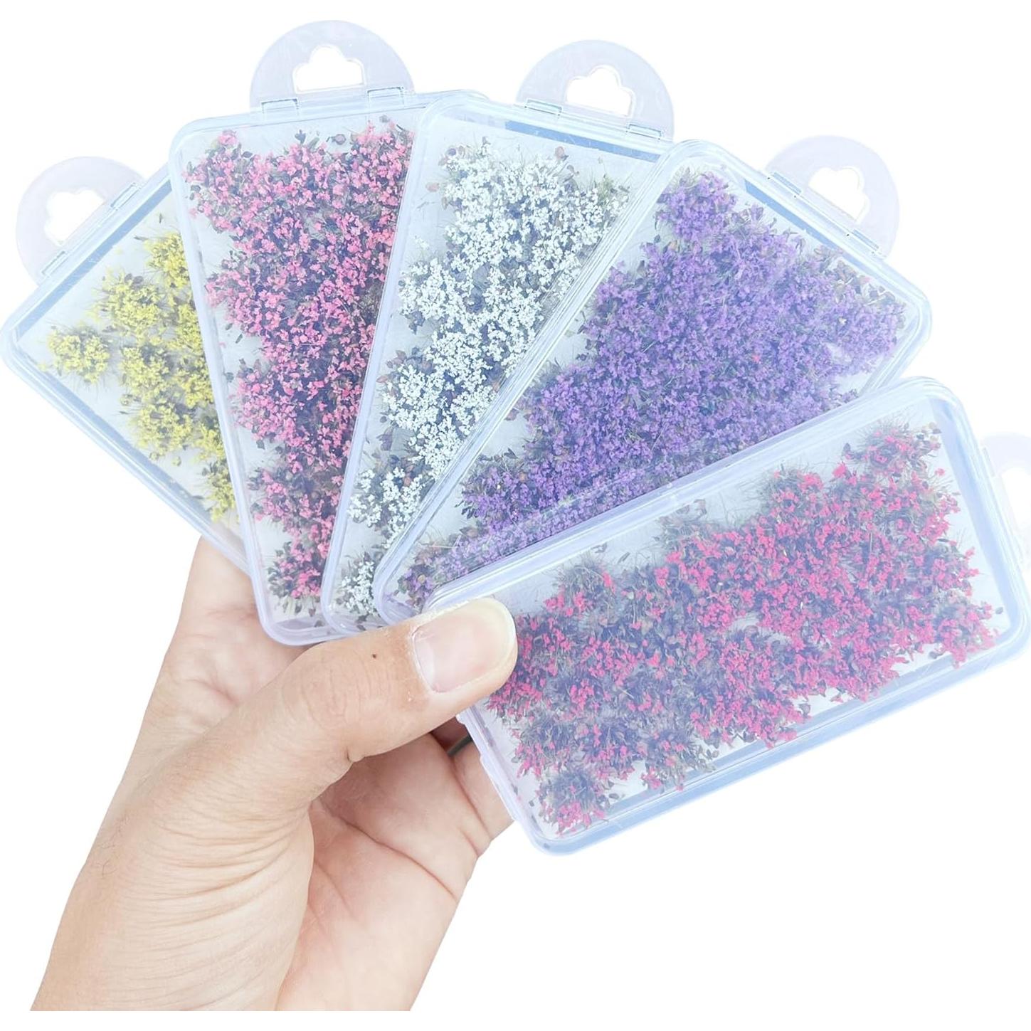 Woohome 32 Piezas Hierba Artificial Roja para Diorama