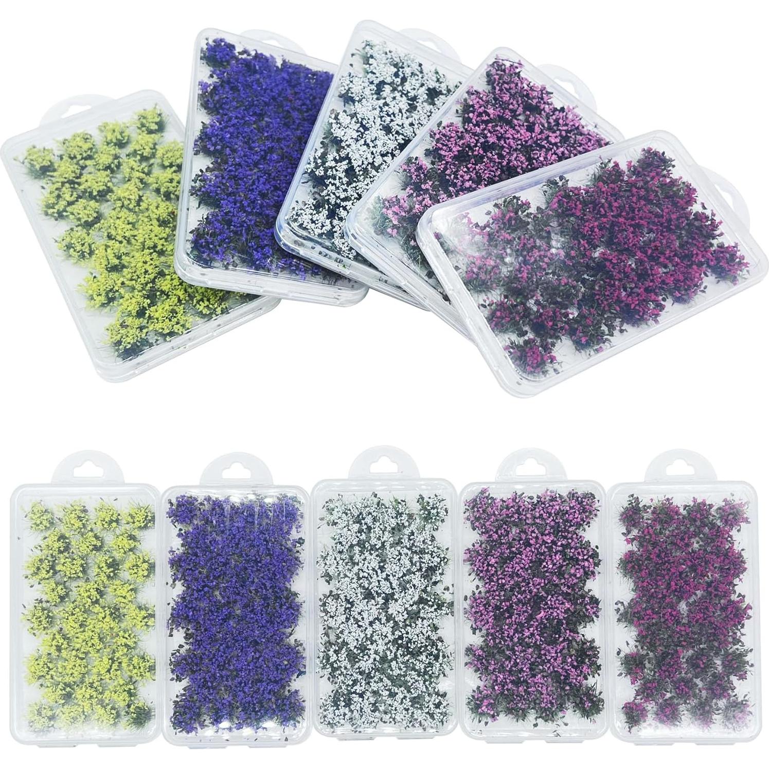 Woohome 32 Piezas Hierba Artificial Roja para Diorama