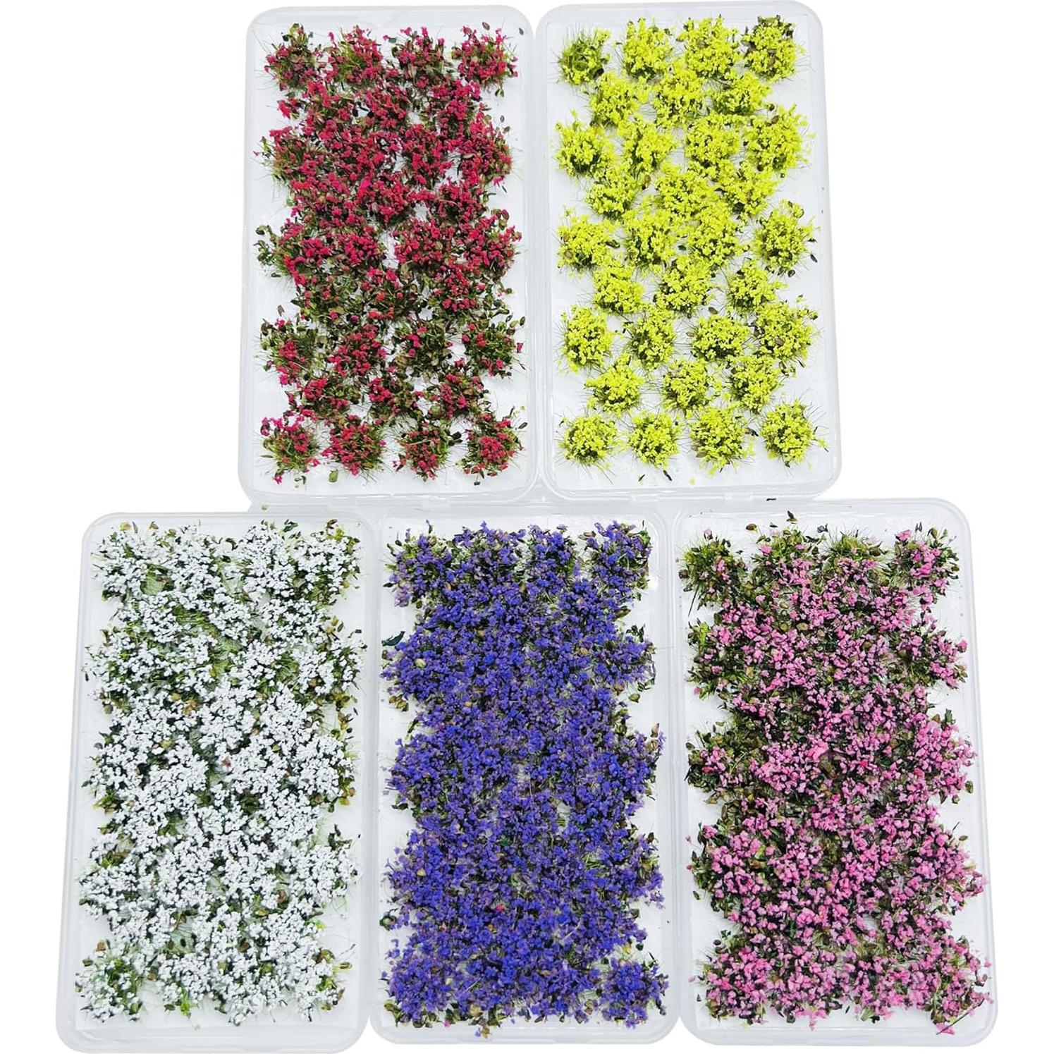 Woohome 32 Piezas Hierba Artificial Roja para Diorama