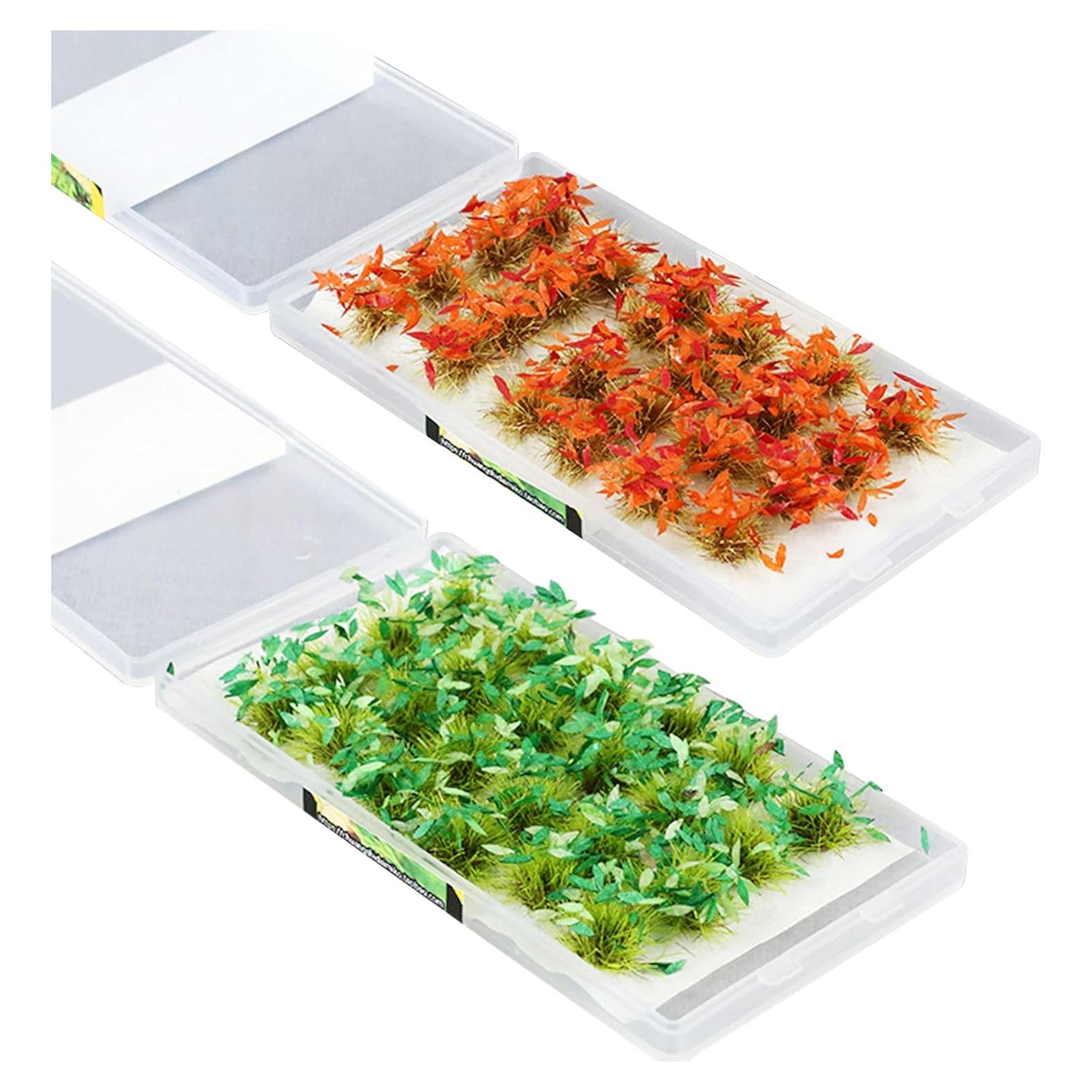 Woohome 48 PCS Tufts de Hierba Estática para Dioramas 10mm