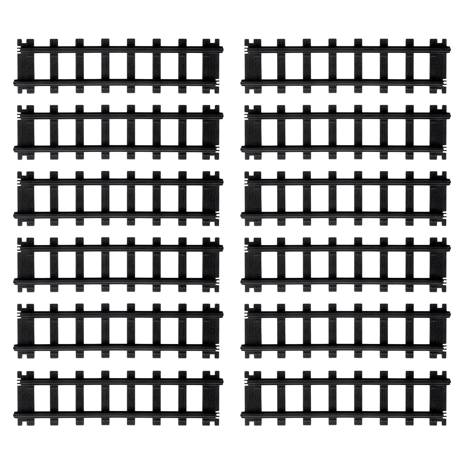 Pista Recta Plástico Negro 12 Piezas Lionel Battery O Gauge