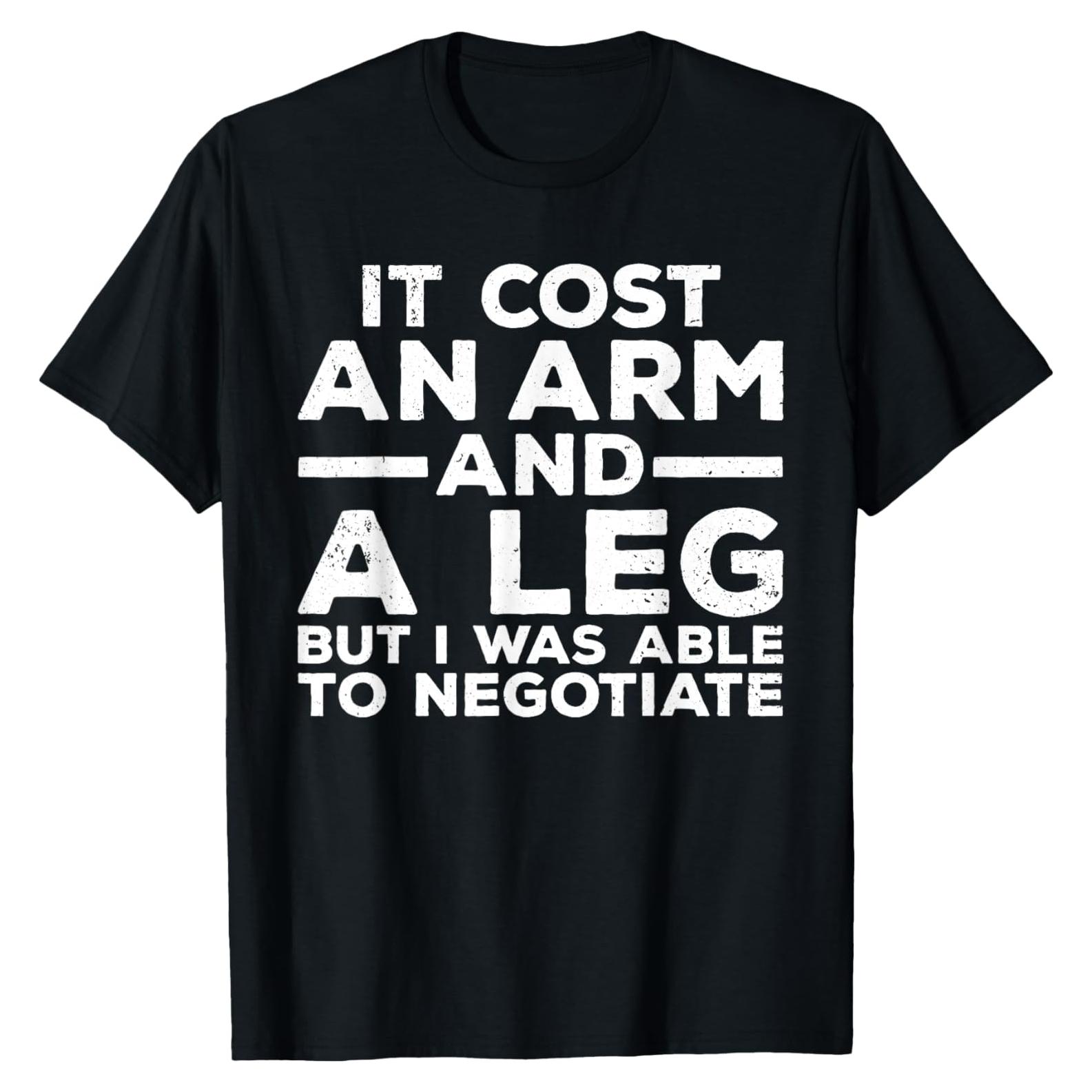 Camiseta humorística amputación para hombres y mujeres - Negro