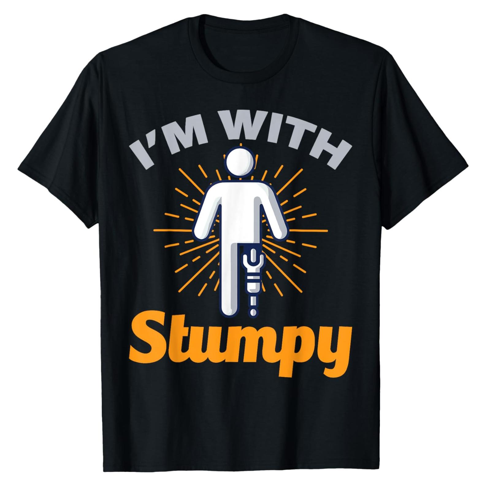 Camiseta de Humor 'Estoy con Stumpy' para Hombres - Negra