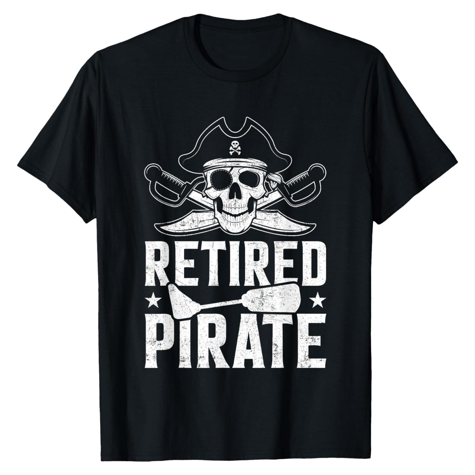 Camiseta Unisex de Pirata Retirado para Amputados - Negro - Pequeño