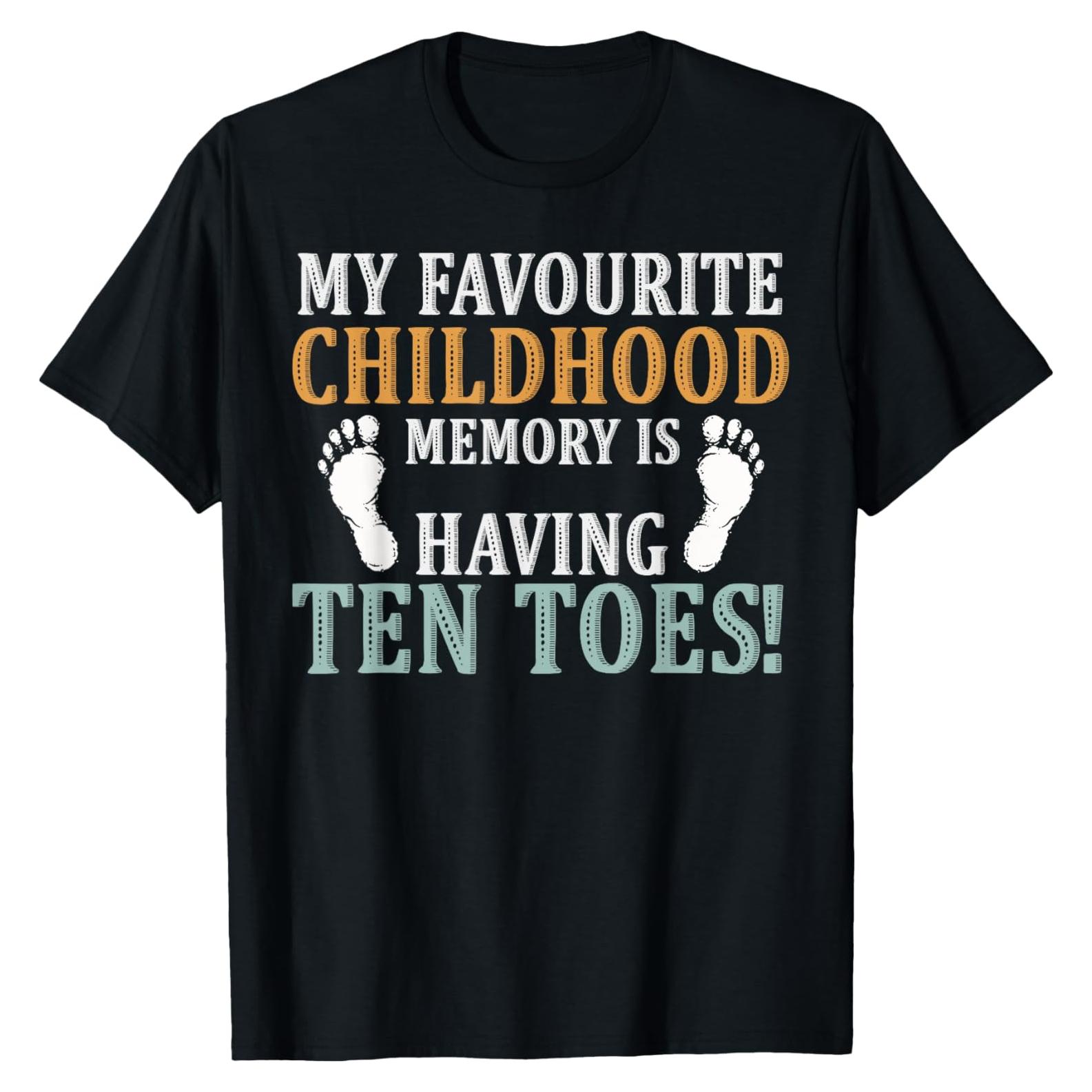 Camiseta para Amputados Hombres Gráfico Pierna Prostética Negra