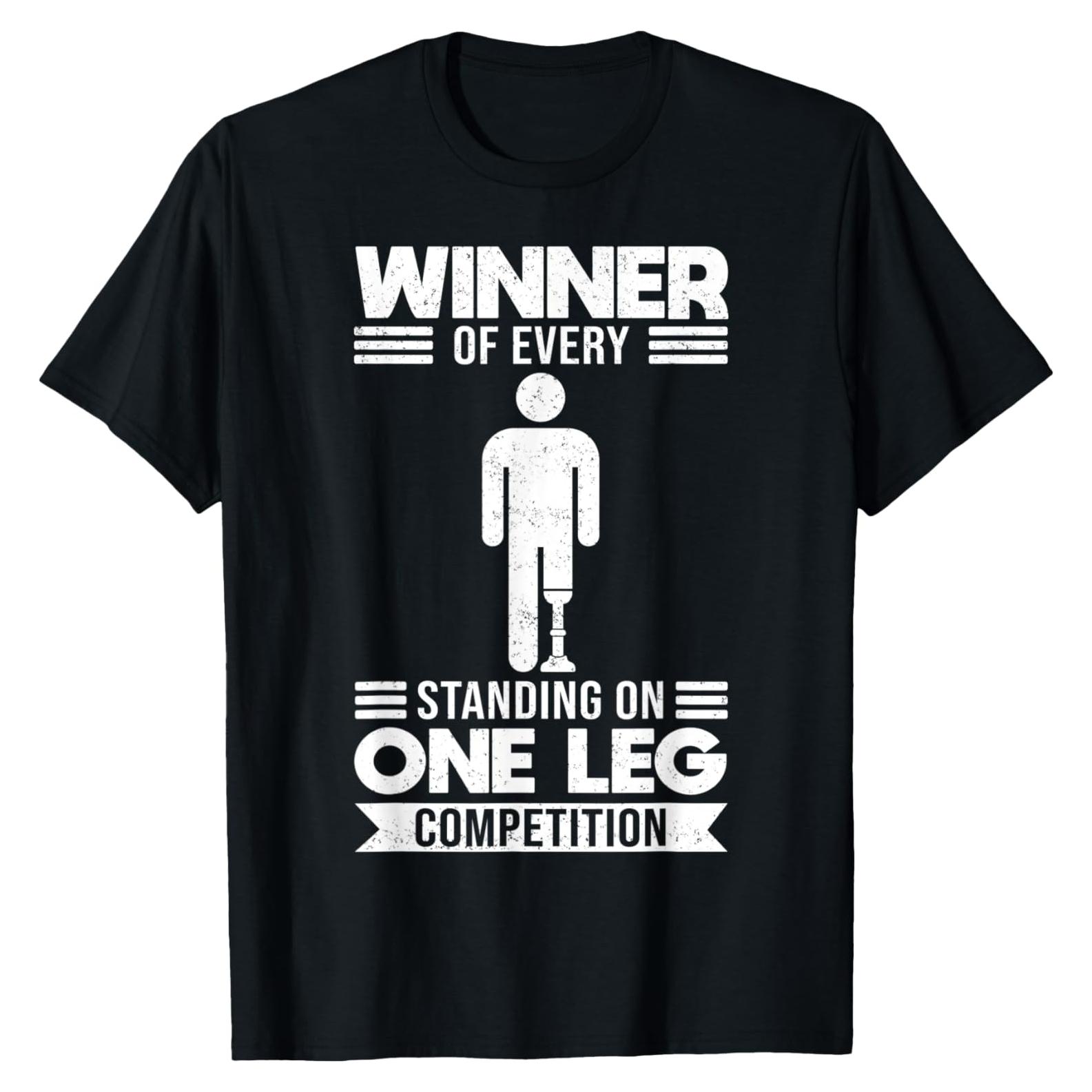 Prótesis de Pierna Artificial y Camiseta Amputados Hombre