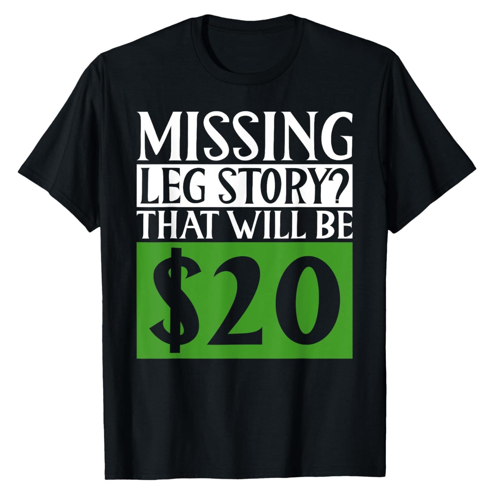 Camiseta divertida para amputados de pierna - Ropa para amputados