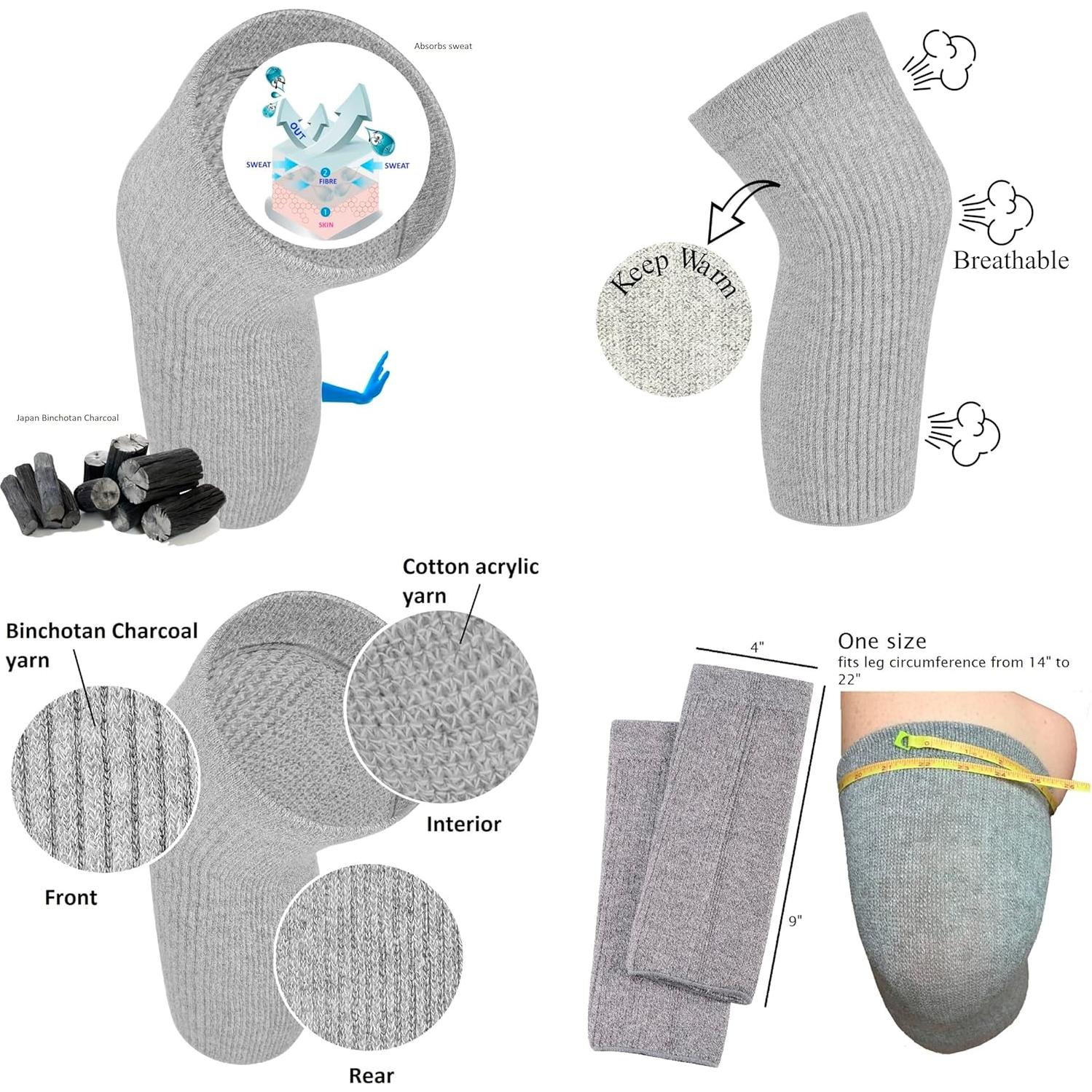 Mangas para Rodillas Algodón Elástico Senior Care - Alivio Dolor