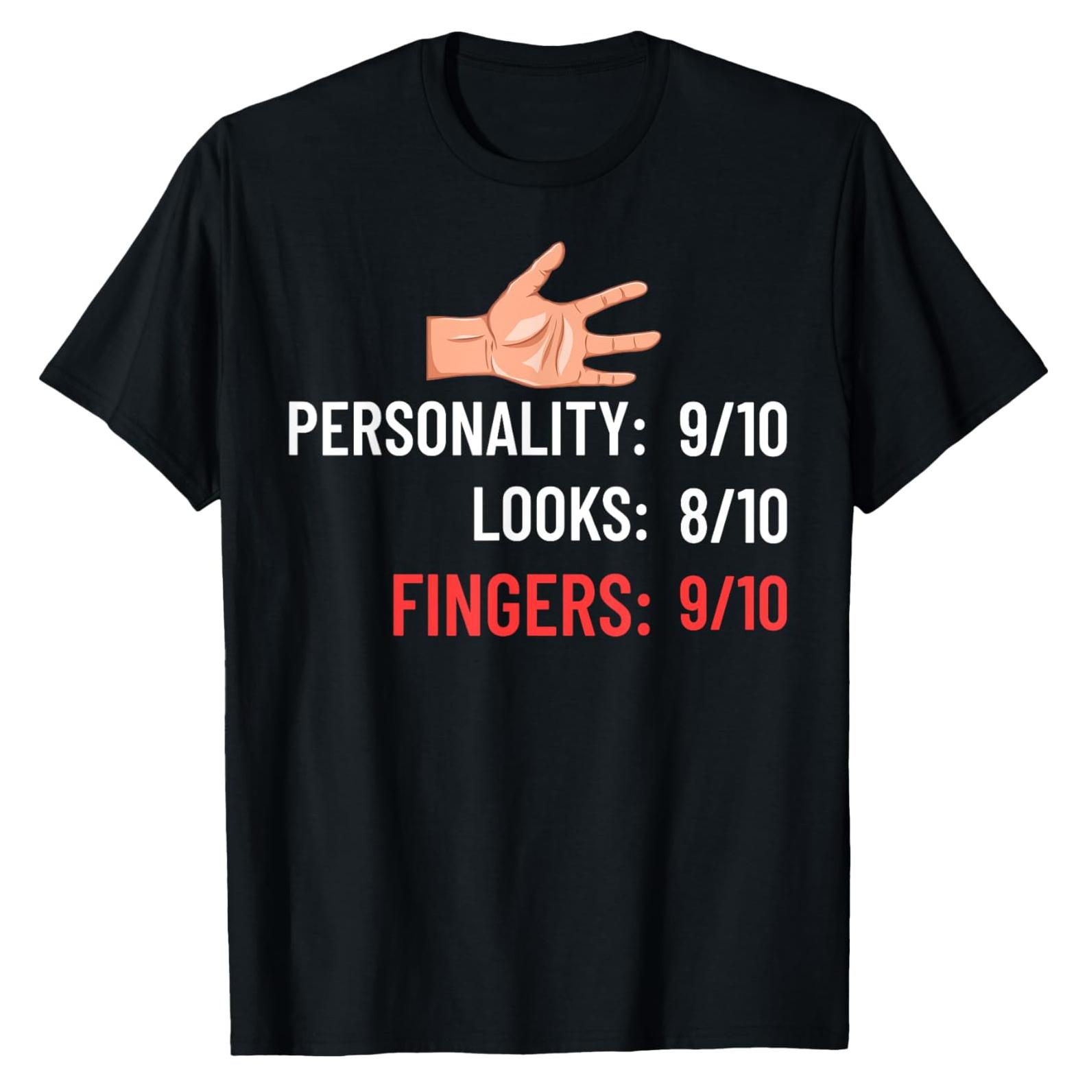 Camiseta de Recuperación Dedo Perdido para Hombres - Negro