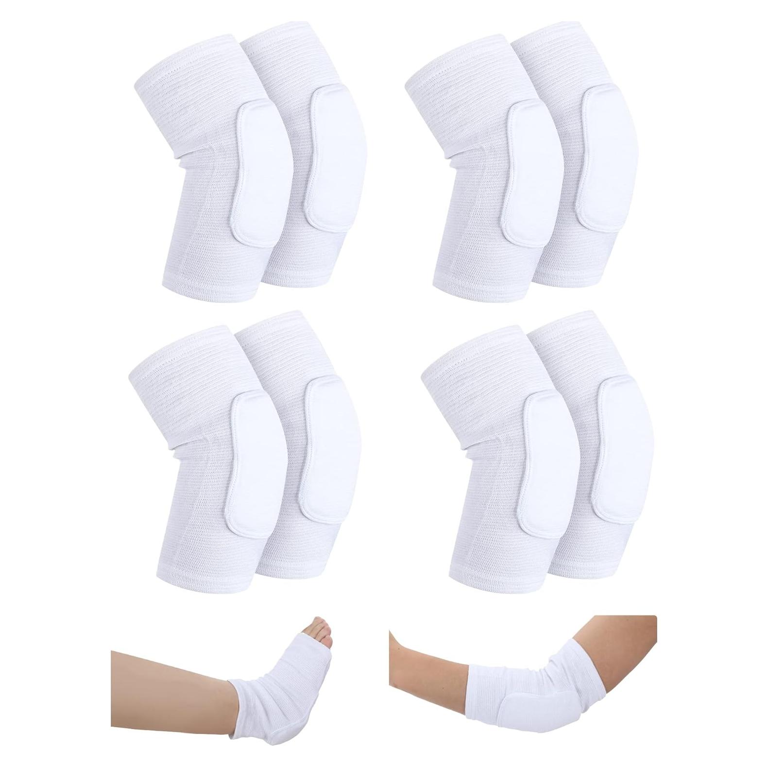 Protectores de Codo y Talón Sosation 8 Pcs Tejido Elástico M