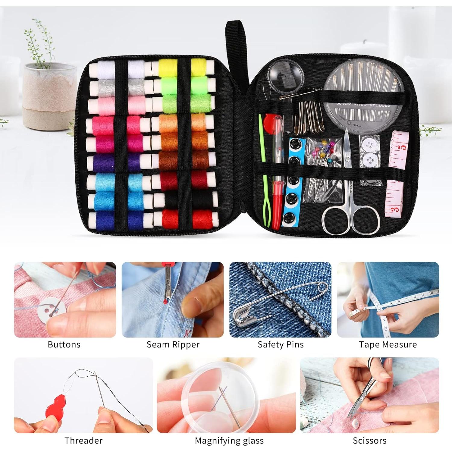 Kit de Costura Marcoon 85 Piezas con Tijeras y Hilo