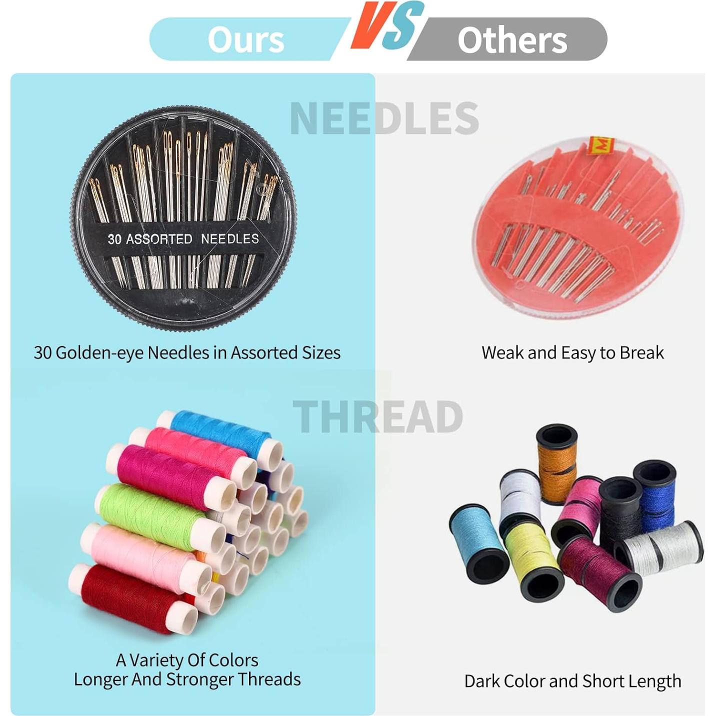 Kit de Costura Marcoon 85 Piezas con Tijeras y Hilo